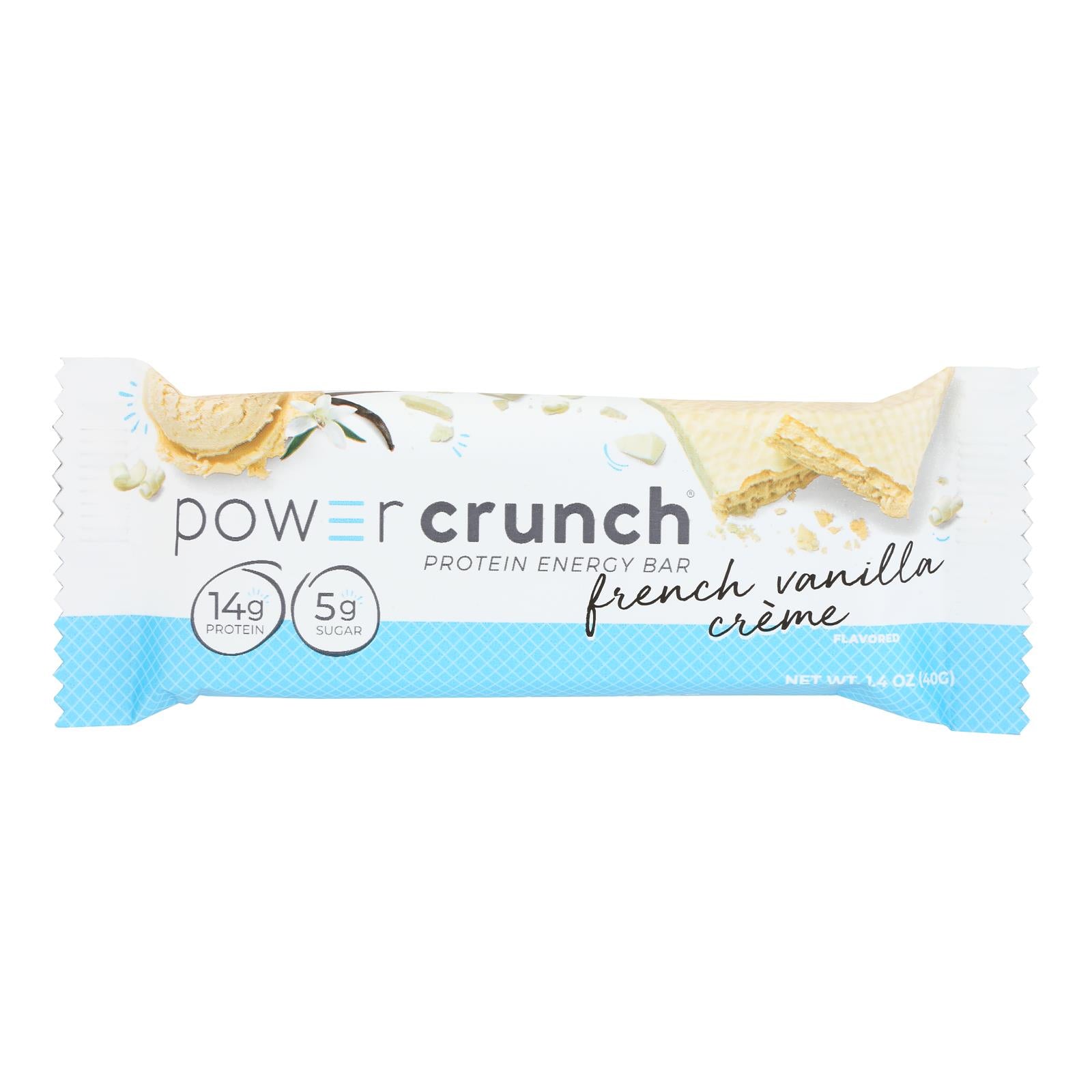 Power Crunch Bar - French Vanilla Cream - Case Of 12 - 1.4 Oz