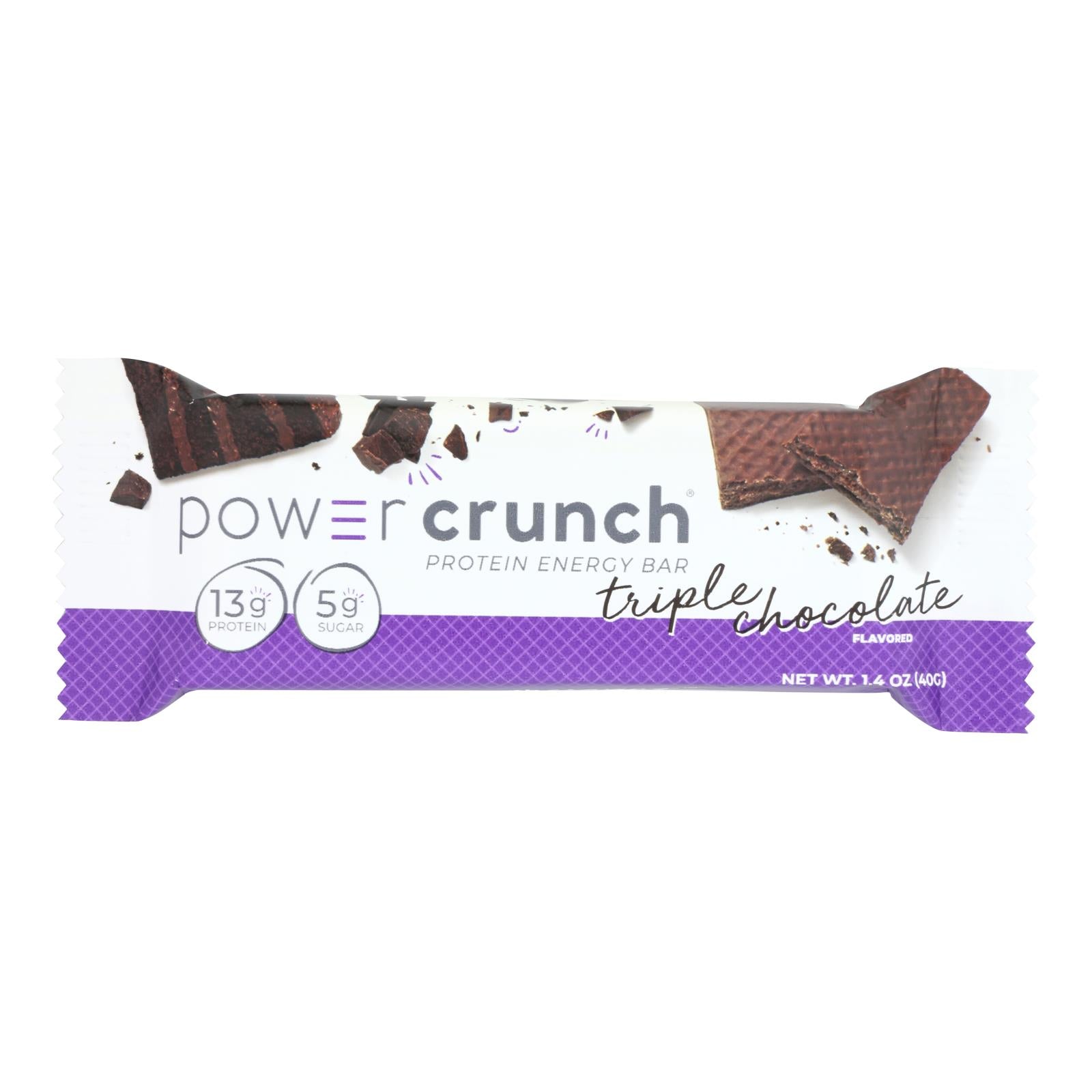 Power Crunch Bar - Triple Chocolate - Case of 12 - 1.4 oz