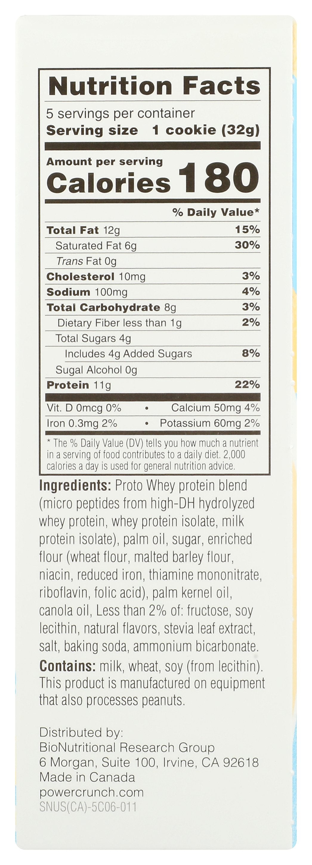 POWER CRUNCH BAR VNLL PWR CRNCH KDS 5 - Case of 6