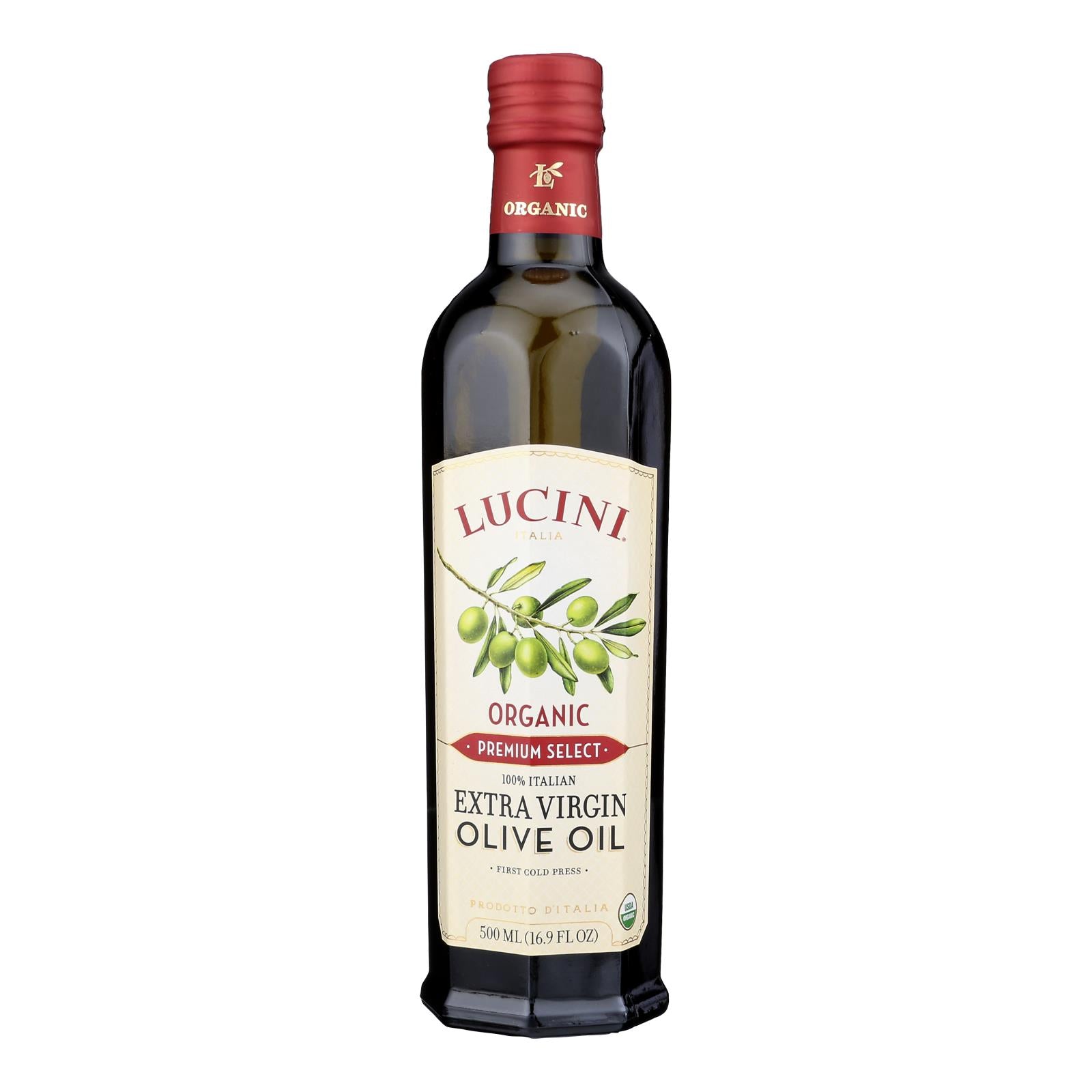 Lucini Italia Olive Oil - Organic - X-virgin - Large - Case Of 6 - 16.9 Fl Oz