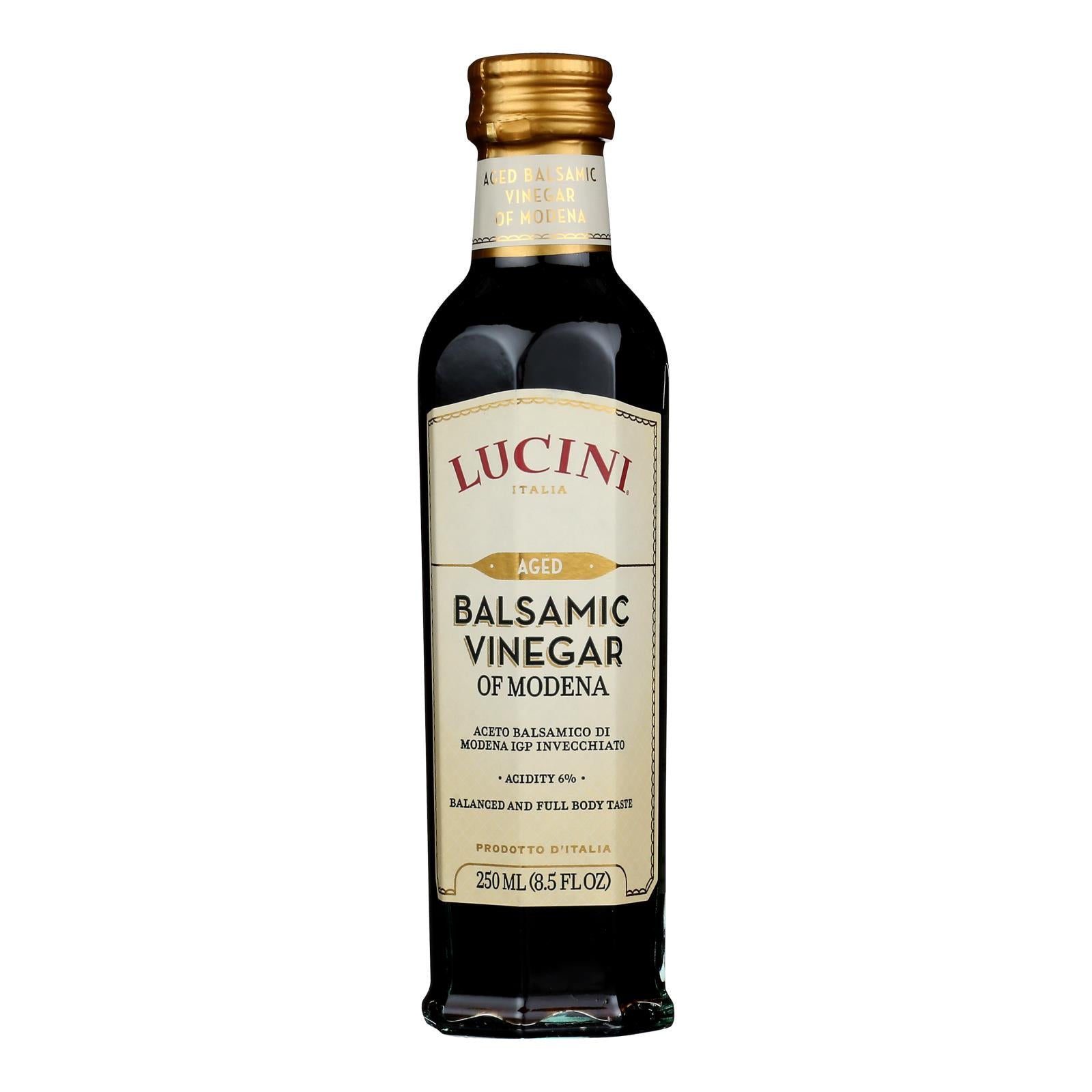 Lucini Italia Gran Riserva Balsamic Vinegar Of Modena - Case Of 6 - 8.5 Fl Oz.