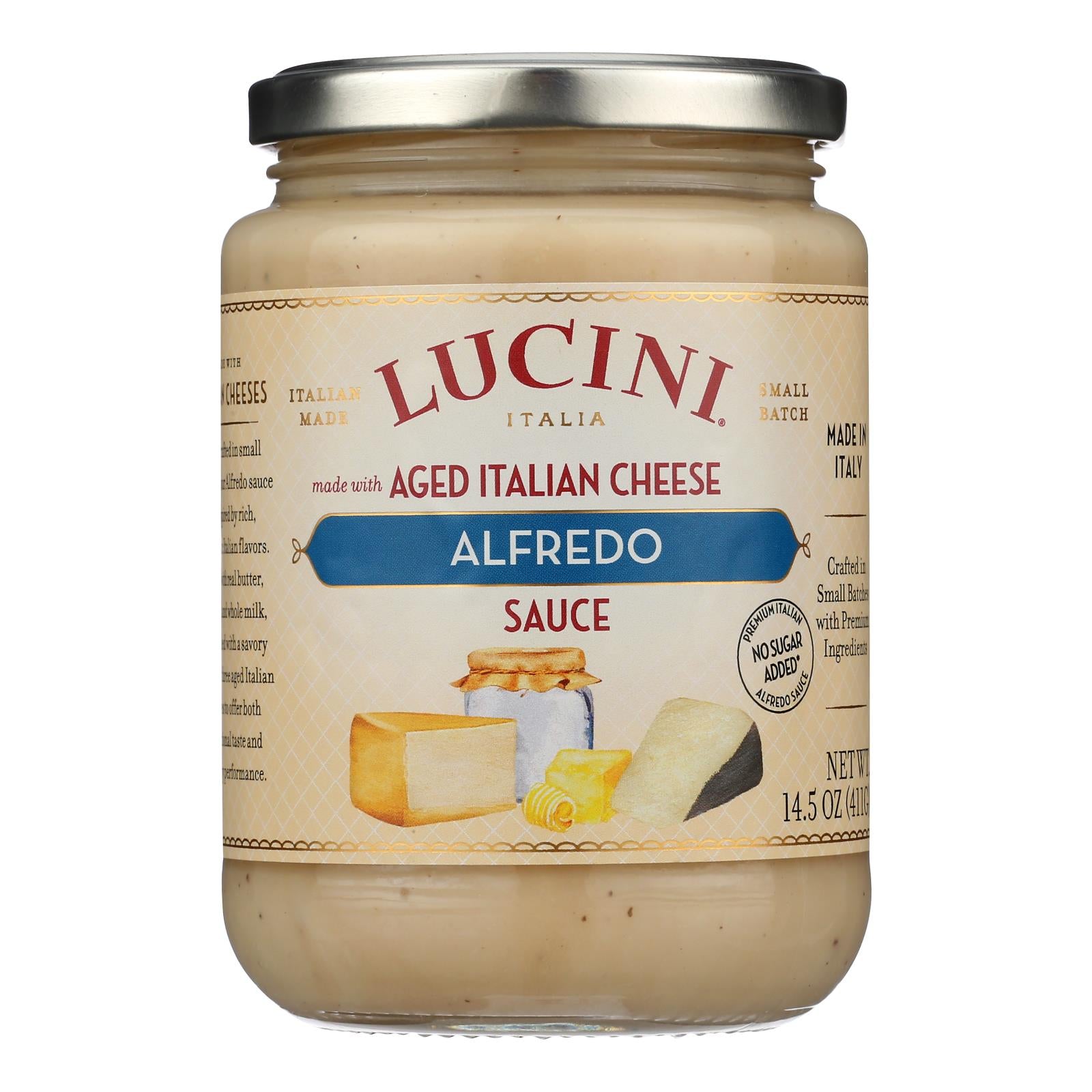 Lucini Italia - Pasta Sauce Alfredo - Case of 6 - 14.5 ounces