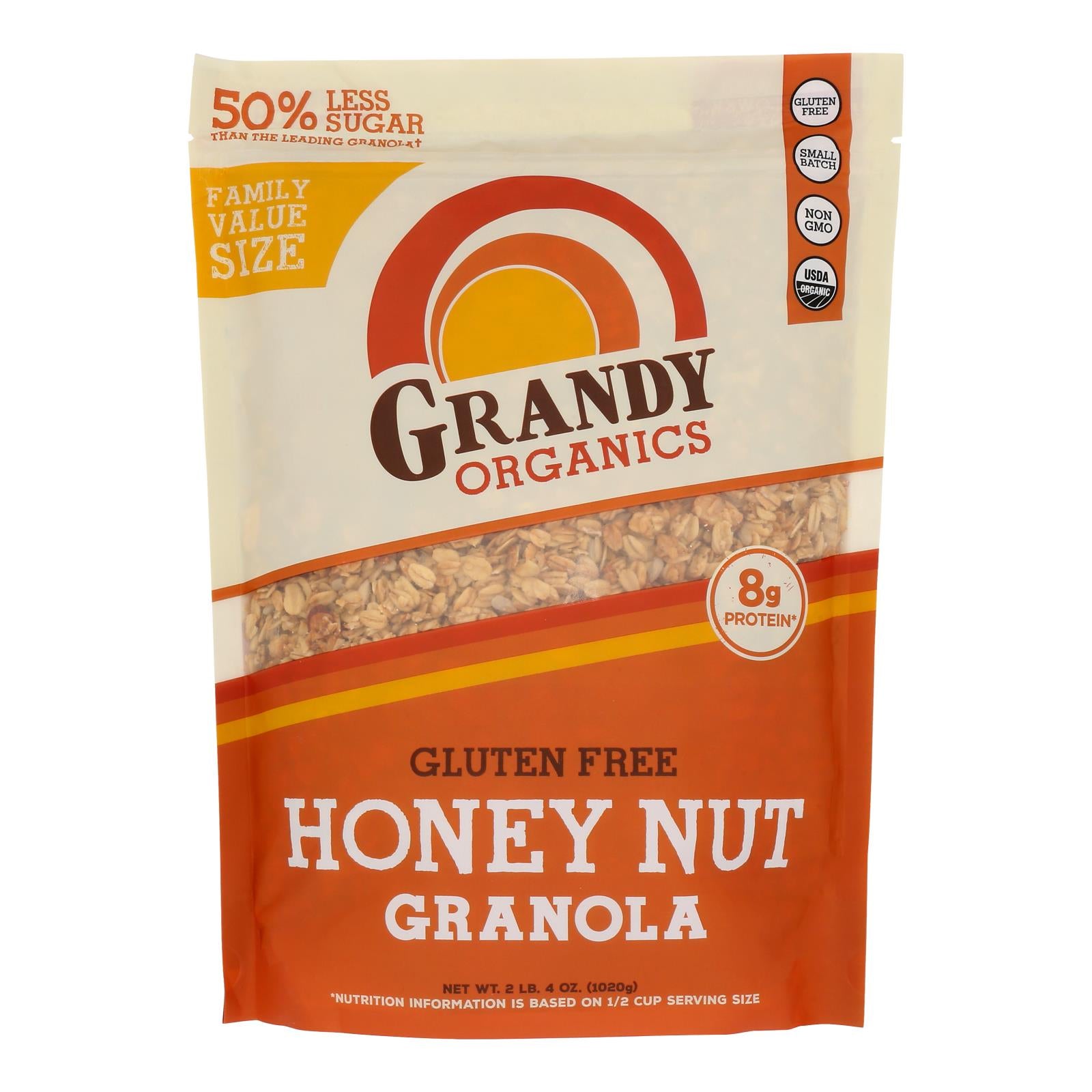 Grandyoats Granola Gluten-free Honey Nut  - Case Of 4 - 36 Oz