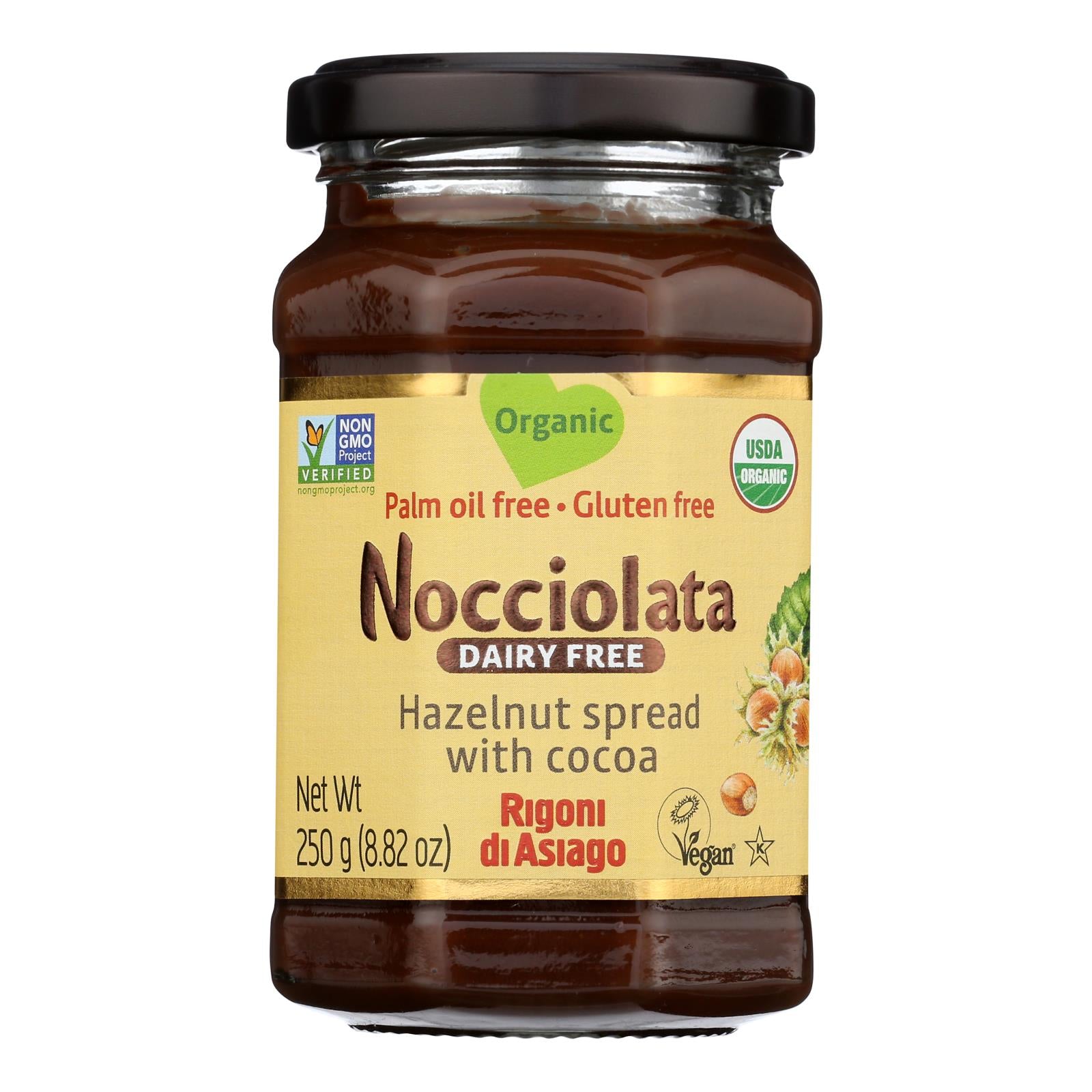 Nocciolata - Spread Organic Hazelnut Cocoa Dairy Free - Case of 6-8.82 Ounces