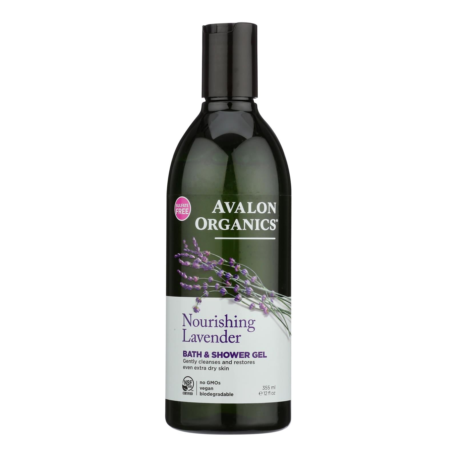 Avalon Organics Bath And Shower Gel Lavender - 12 Fl Oz