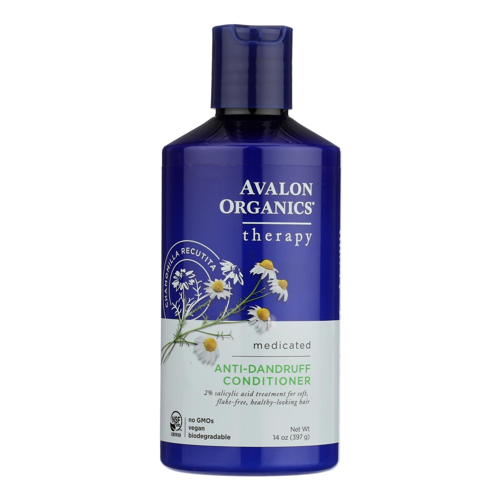 Avalon Active Organics Conditioner - Anti Dandruff - 14 Oz