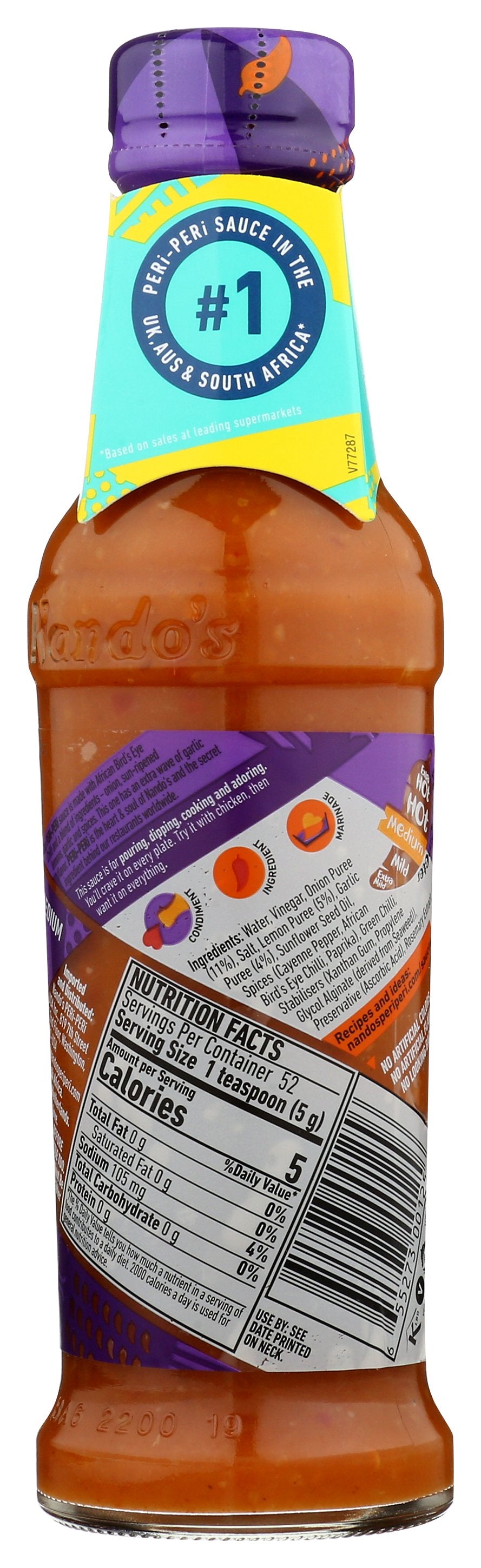 NANDO SAUCE GARLIC PERI PERI - Case of 6