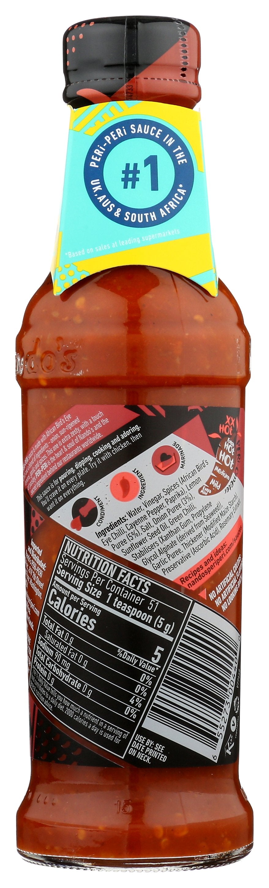 NANDO SAUCE HOT XXHOT PERI PERI - Case of 6