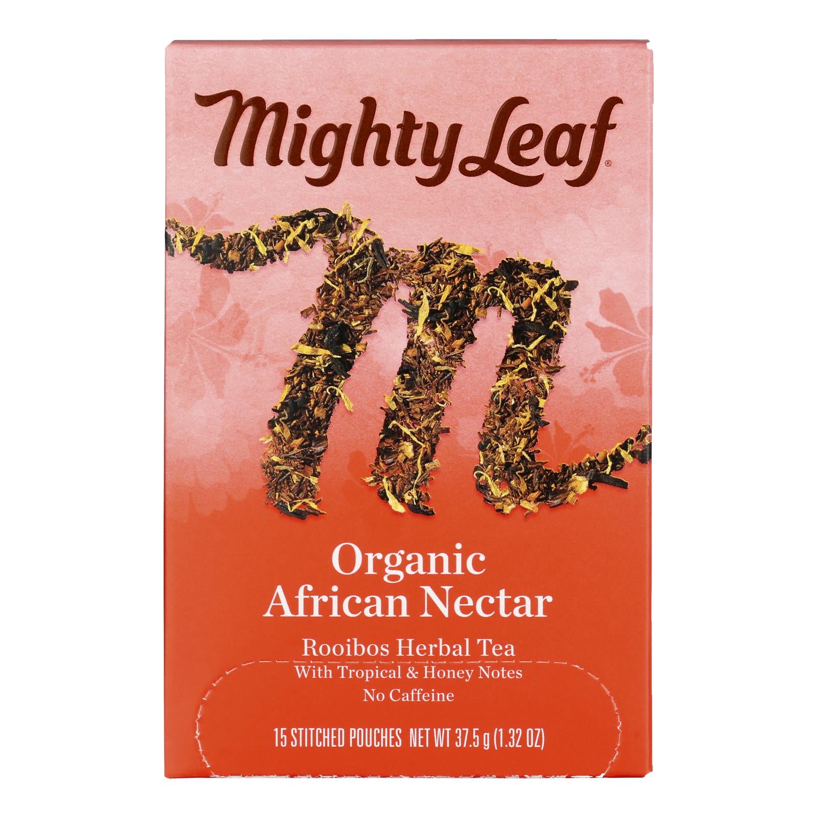 Mighty Leaf Tea - Tea Afrcn Nctr Stched - Case Of 6 - 15 Bag