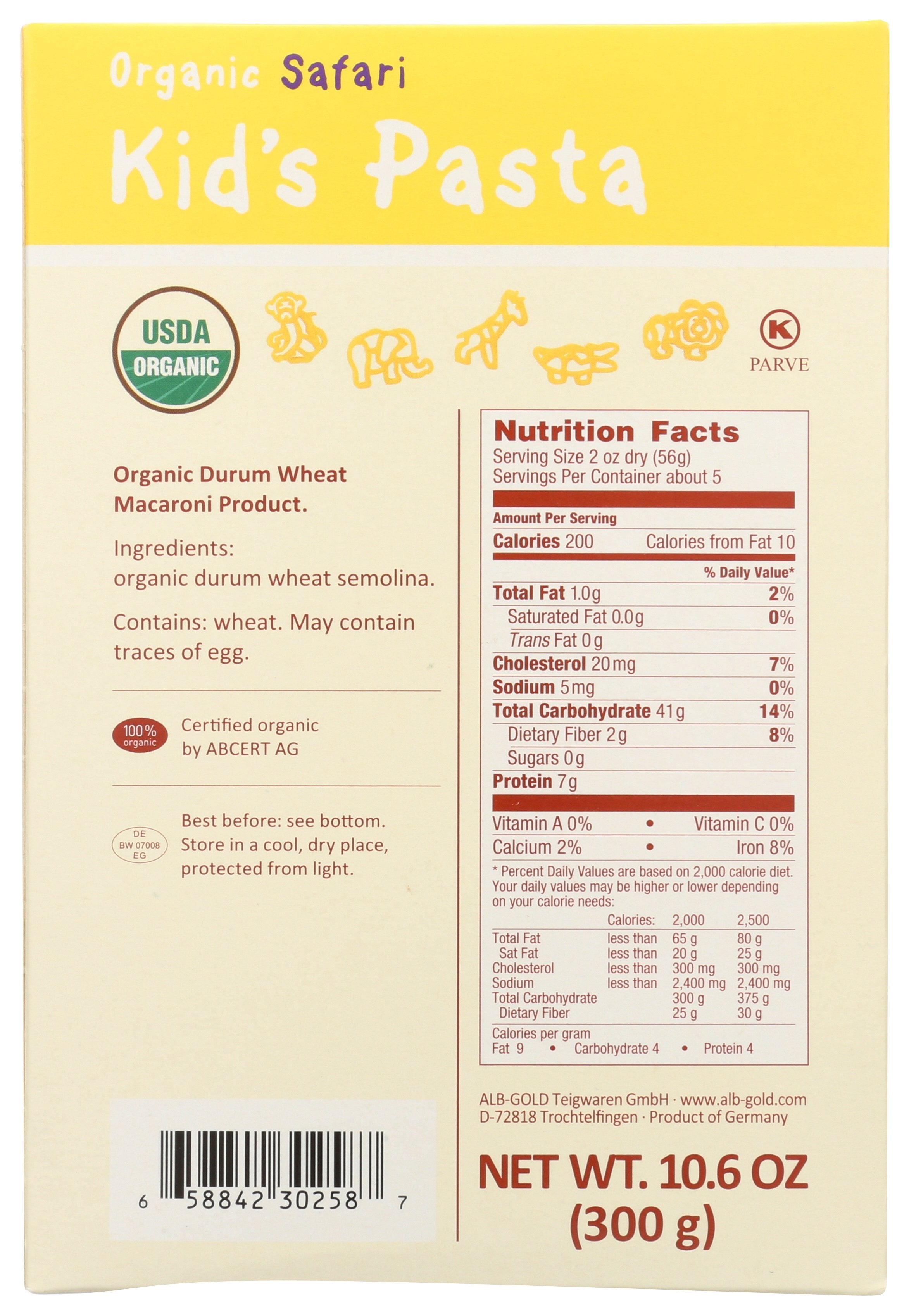 ALB GOLD PASTA KIDS SAFARI SHPS OR - Case of 12