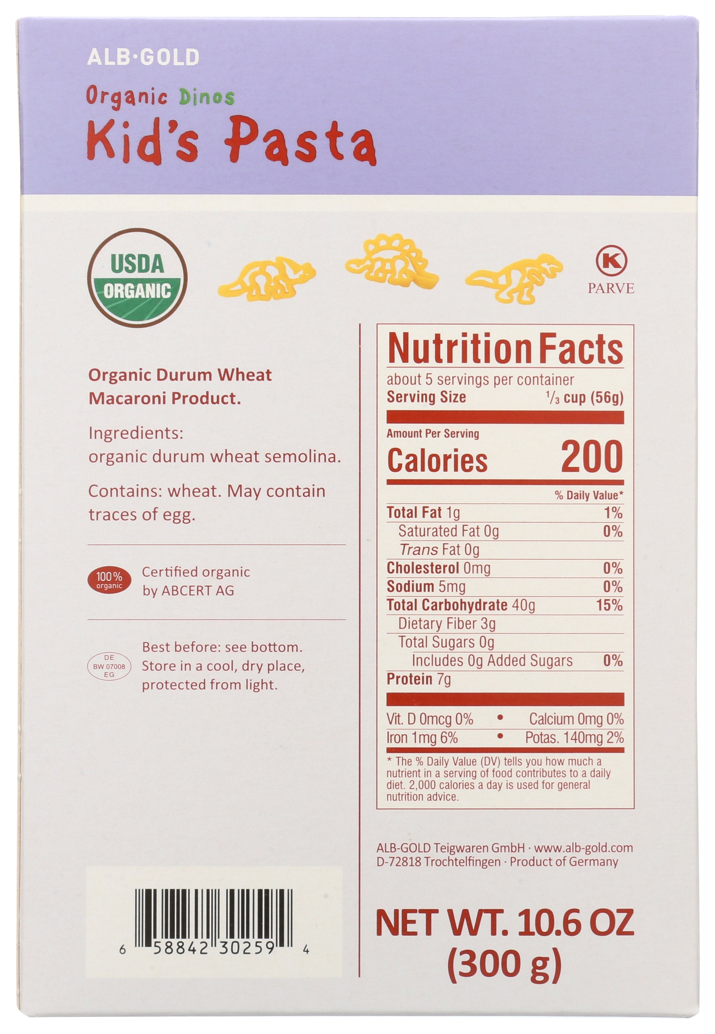 ALB GOLD PASTA KIDS DINOSAUR SHPS - Case of 12