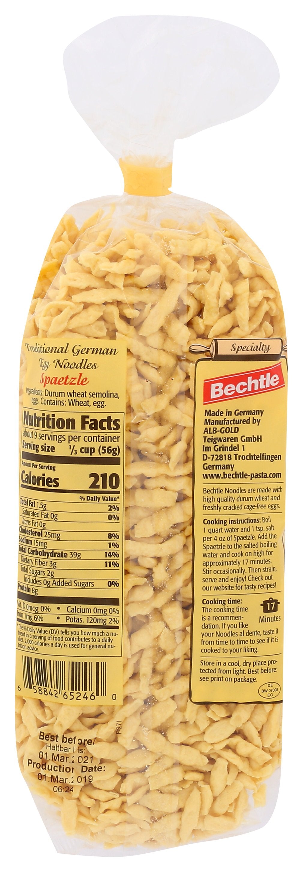 BECHTLE NOODLE EGG BAVARIAN - Case of 12