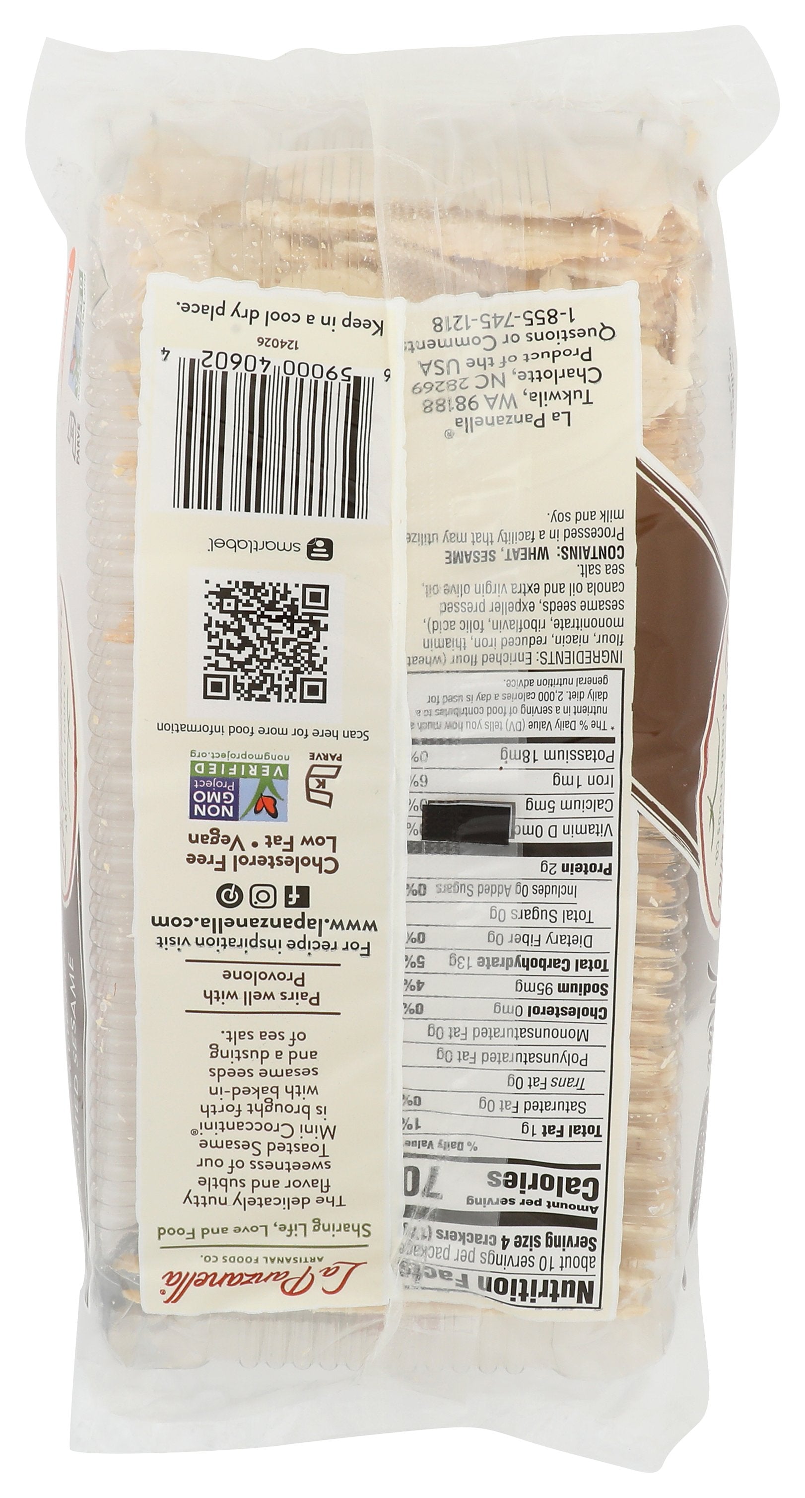 LA PANZANELLA CROCCANTINI SESAME MINI - Case of 12