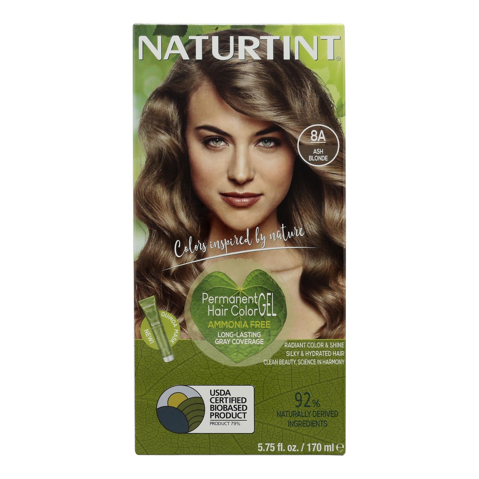 Naturtint Hair Color - Permanent - 8a - Ash Blonde - 5.28 Oz