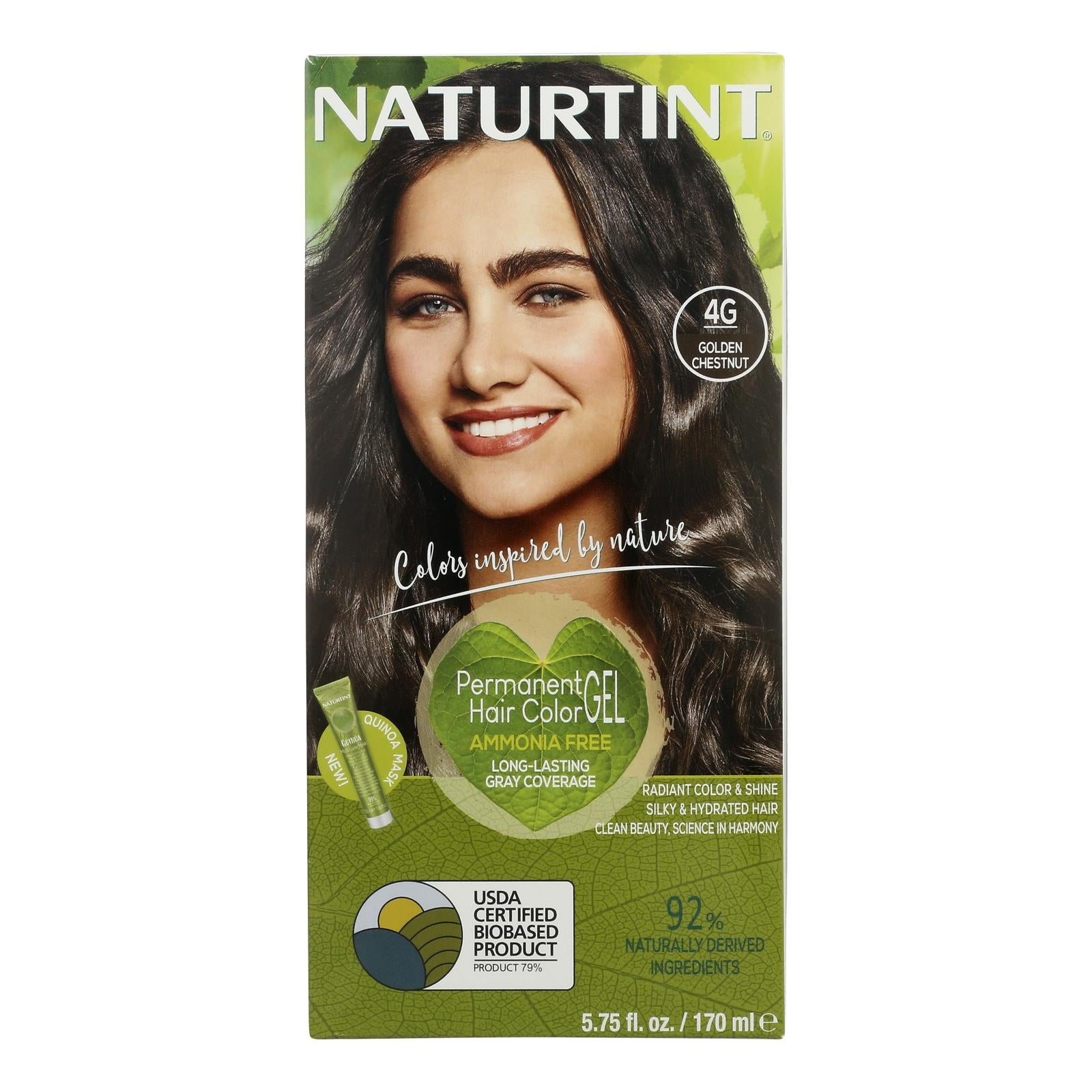 Naturtint Hair Color - Permanent - 4g - Golden Chestnut - 5.28 Oz
