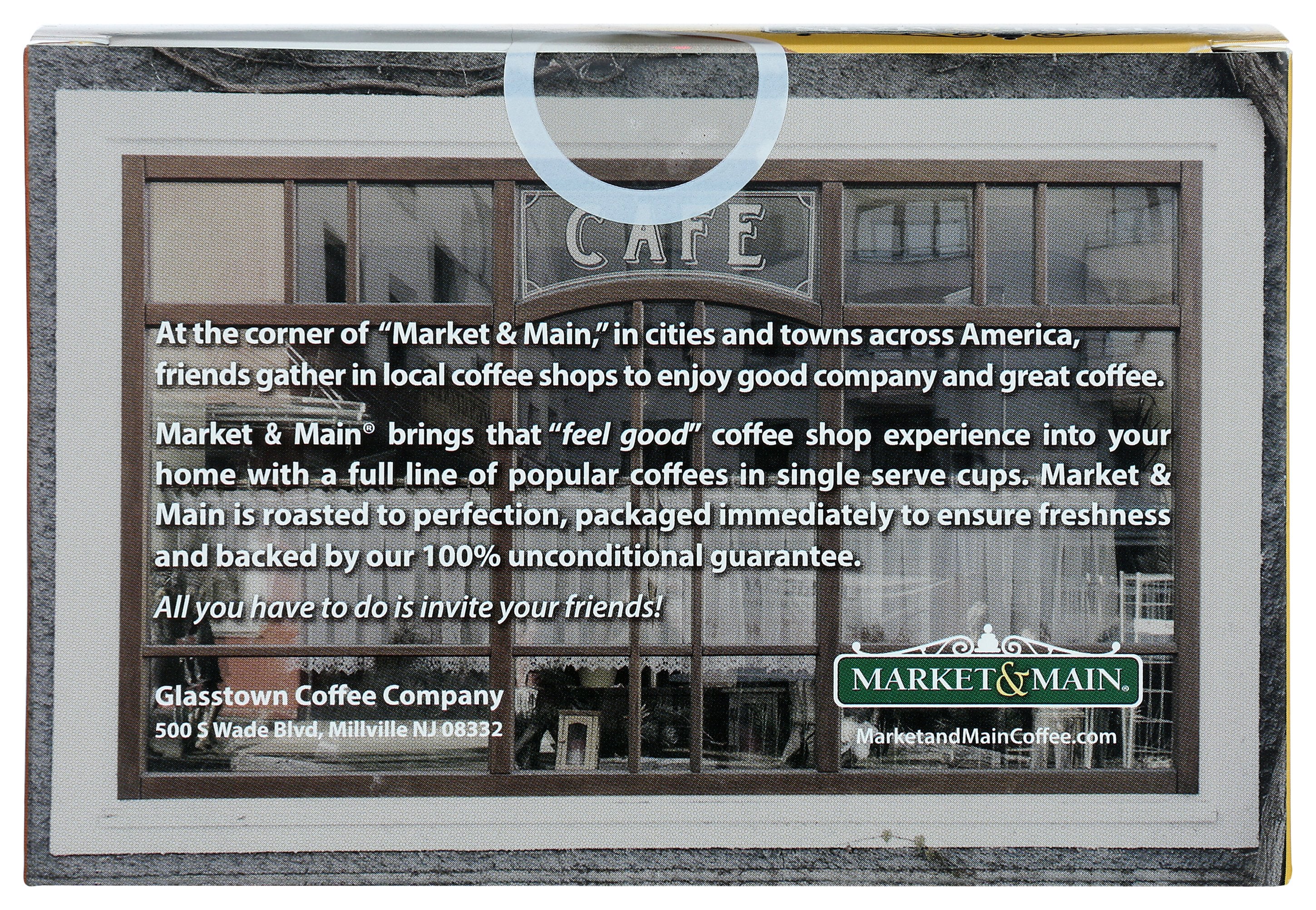 MARKET AND MAIN COFFEE COFFEE STLD CRML SNGL - Case of 6