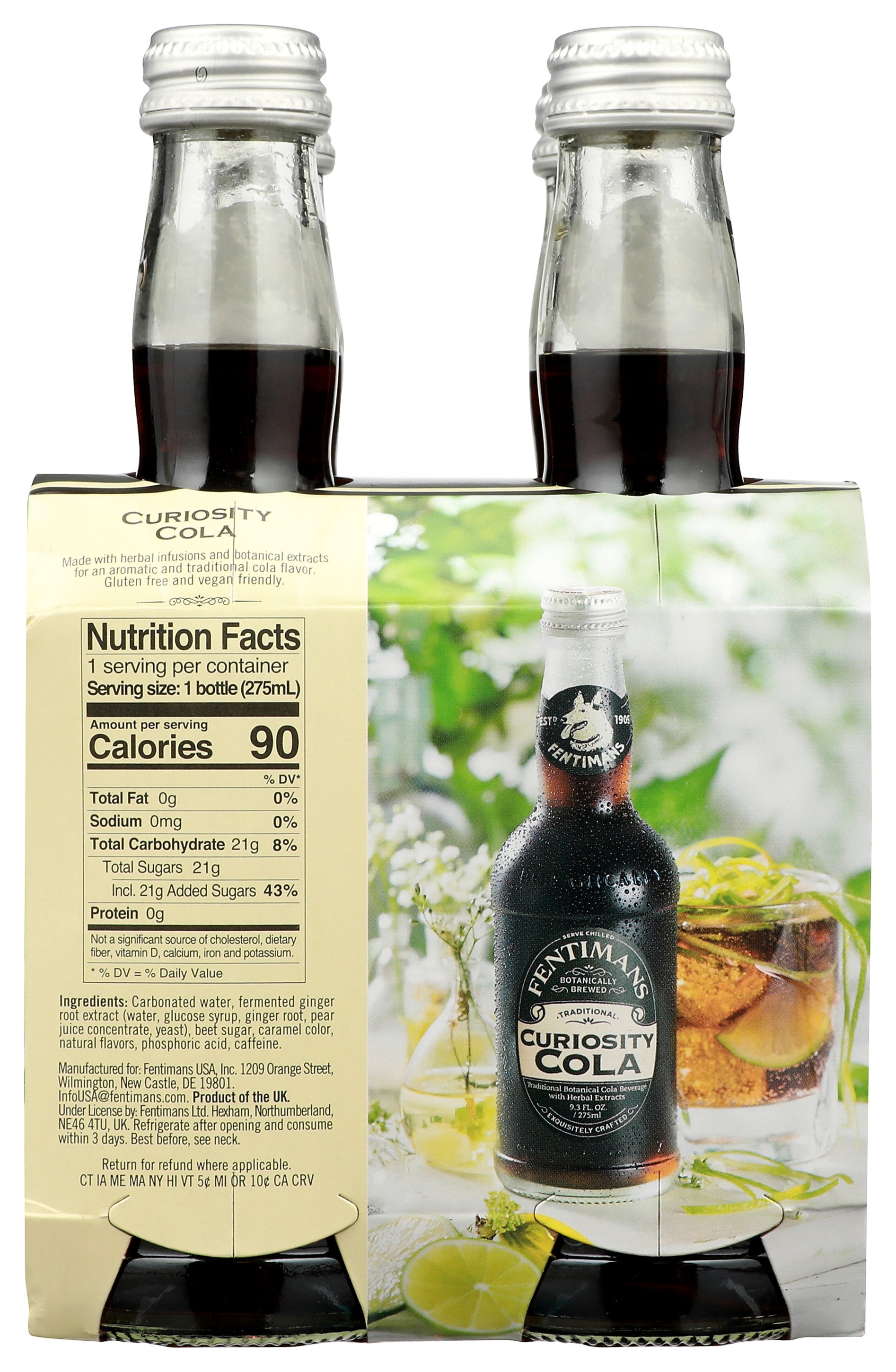 FENTIMANS BEV 4PK CURIOSITY COLA - Case of 6