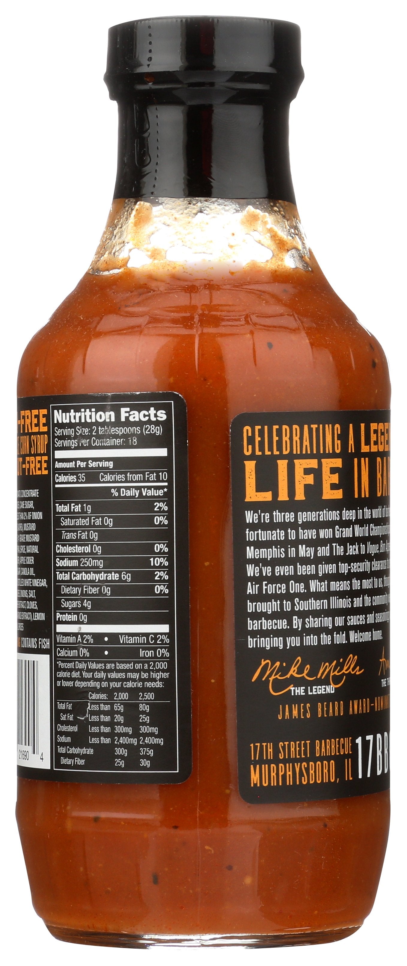17TH STREET BARBECUE SAUCE BBQ ORIG - Case of 6