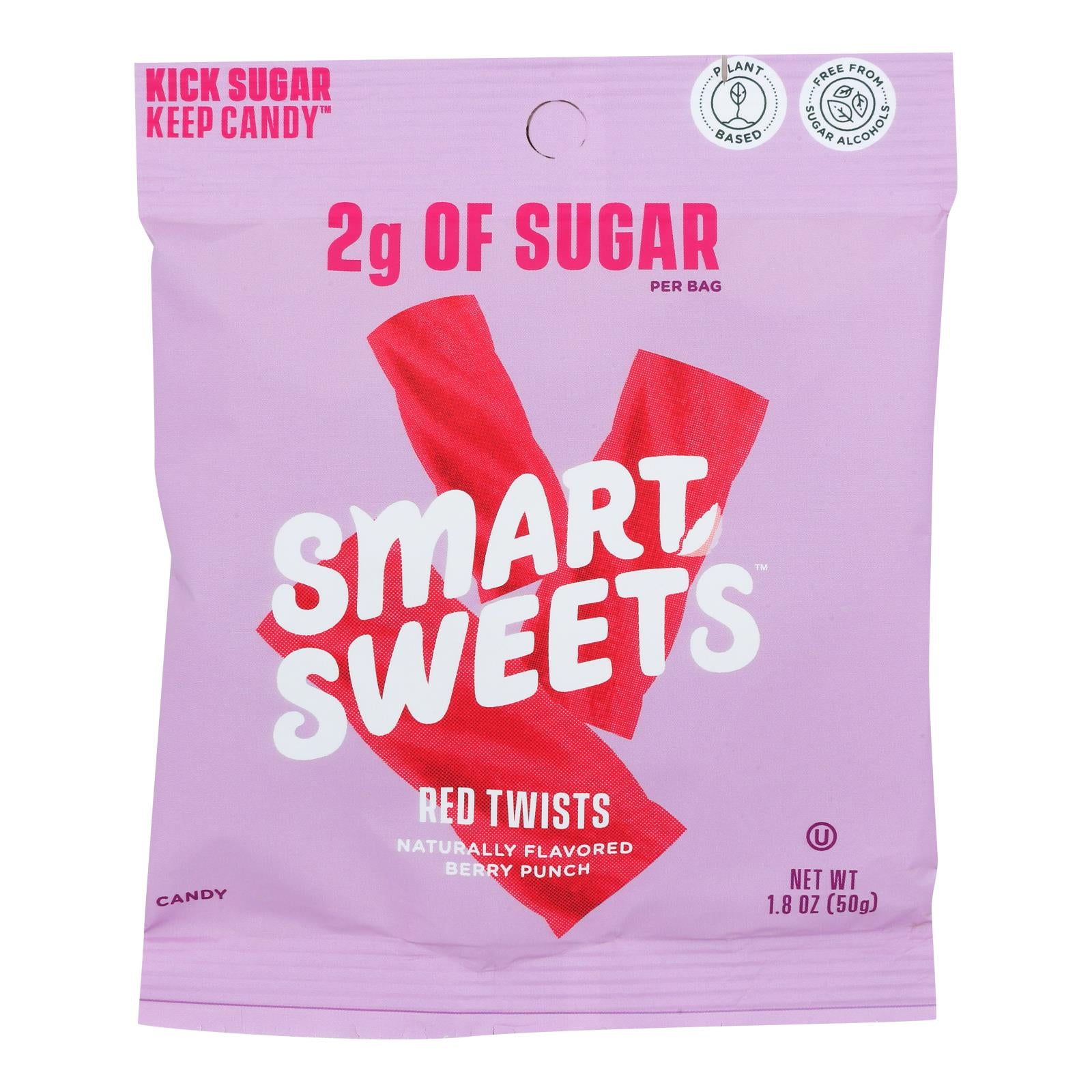 Smartsweets - Red Twists Berry Punch - Case of 12-1.8 OZ