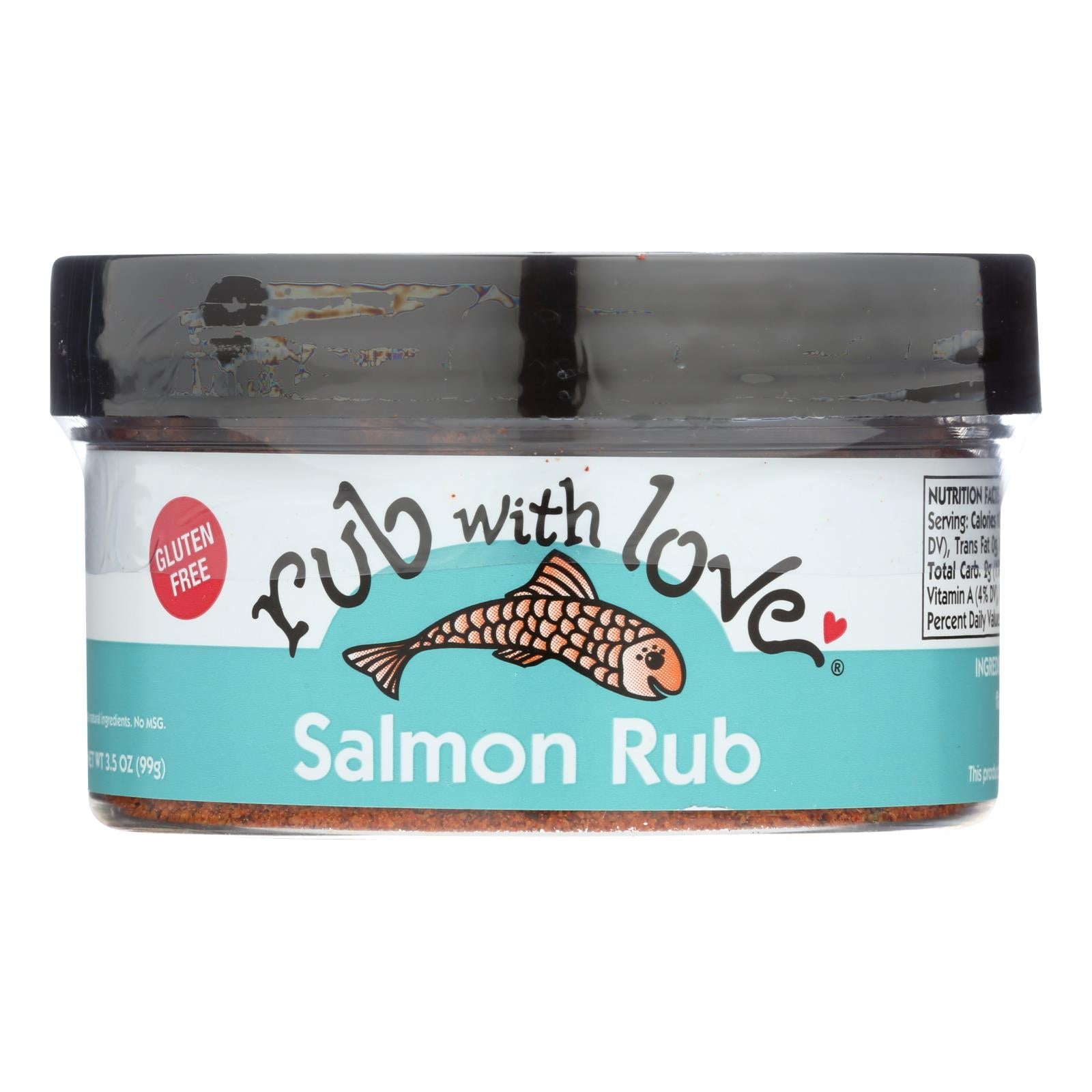 Rub With Love Salmon Spice Rub/seasoning  - Case Of 12 - 3.5 Oz