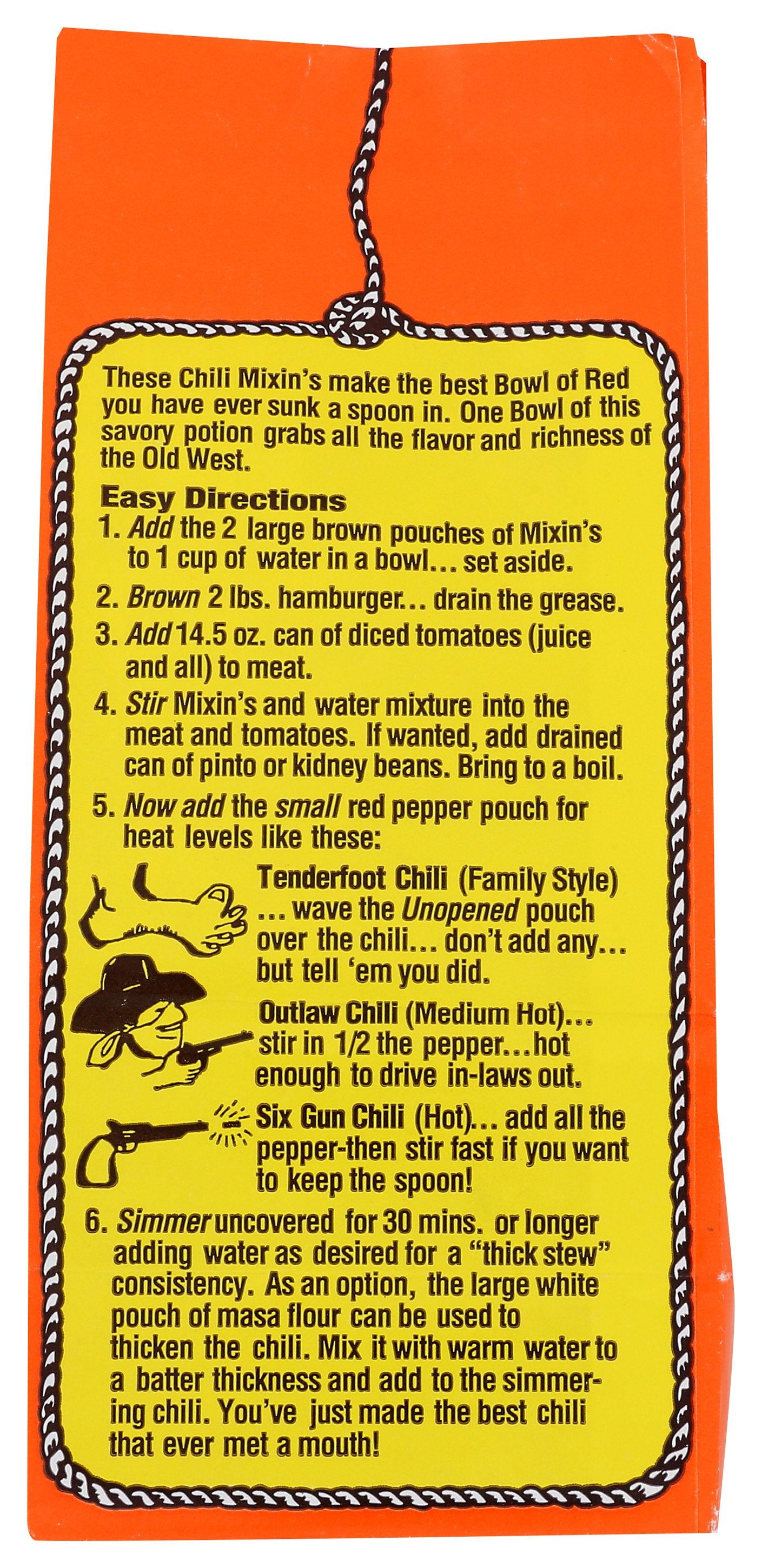 SIX GUN MIXINS CHILI ORIGINAL - Case of 12