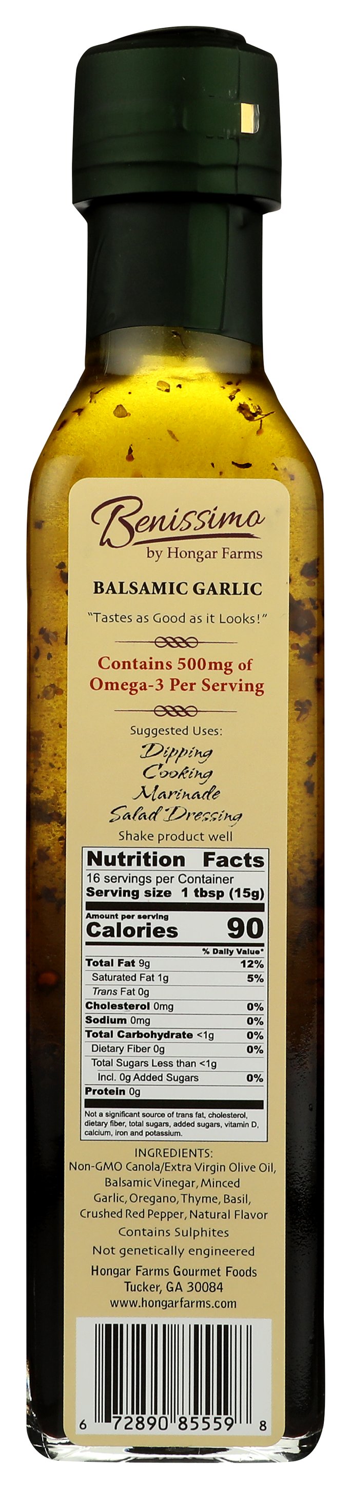 BENISSIMO OIL BALSAMIC GARLIC - Case of 6