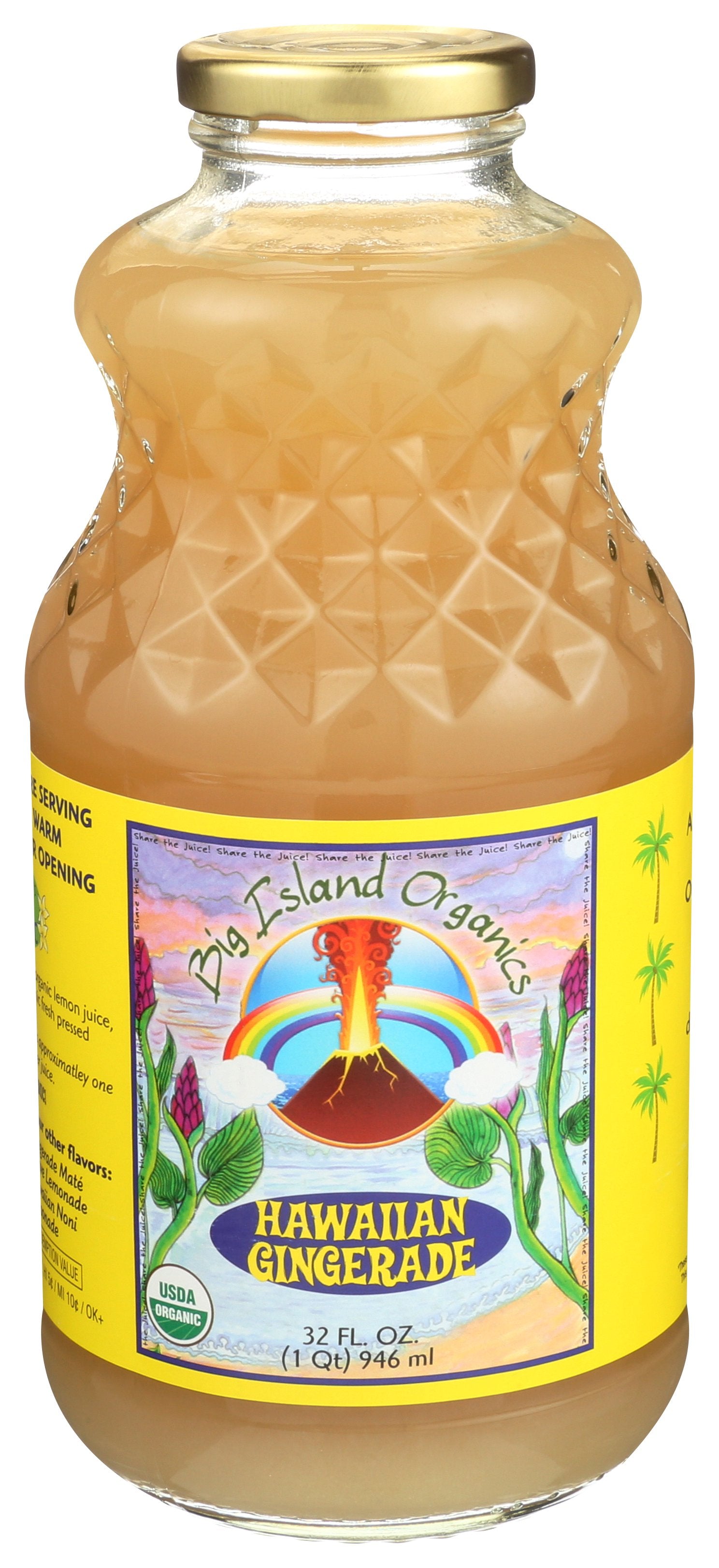 BIG ISLAND ORGANICS JUICE HI GINGERADE ORG - Case of 12