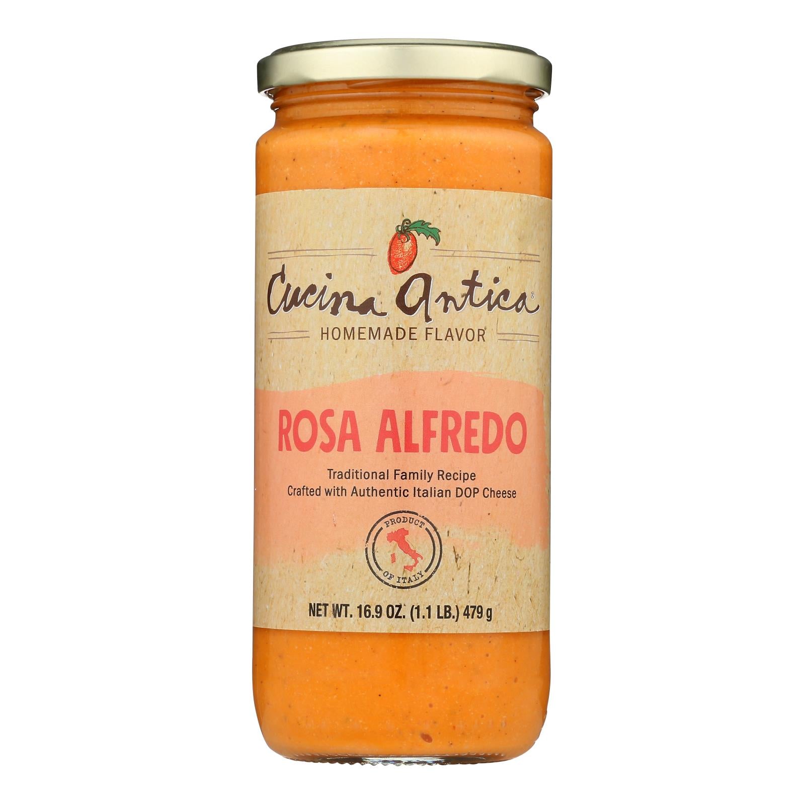 Cucina Antica - Alfredo Sauce Rosa - Case of 6-16.9 OZ