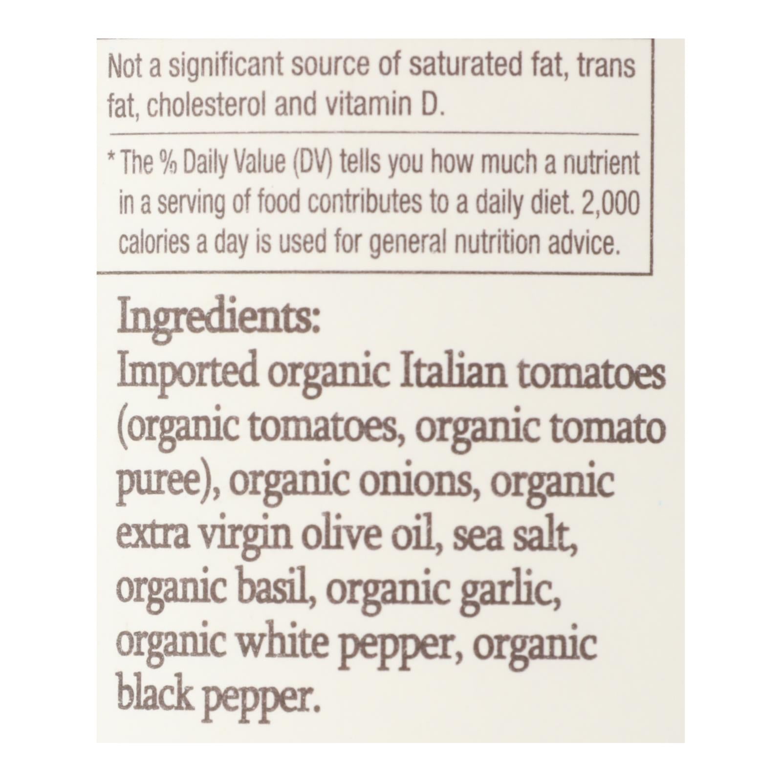 Organico Bello Pasta Sauce - Marinara - Case of 6 - 25 oz.