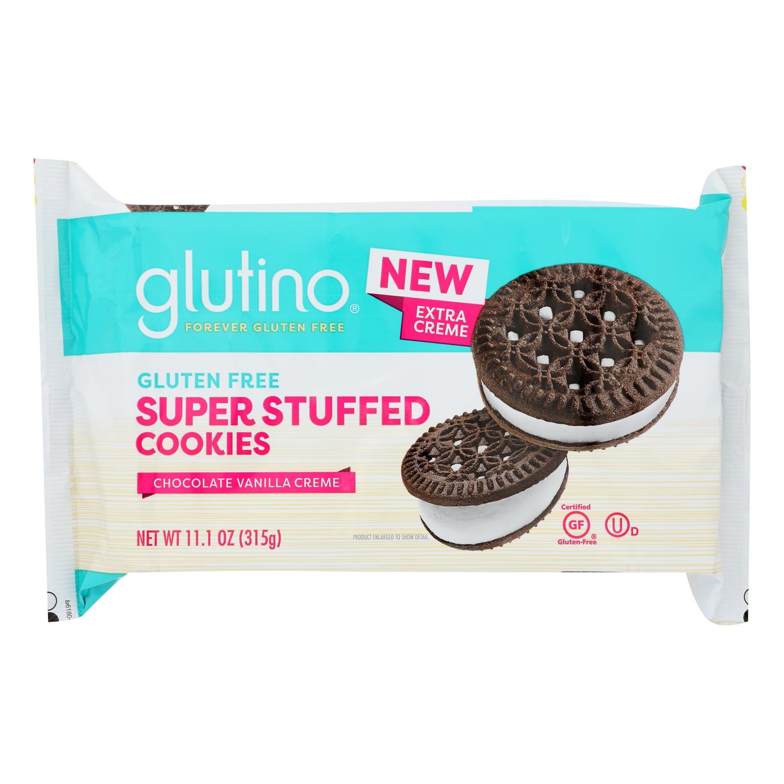 Glutino - Cookie Stuffed Vanilla Cream - Case of 12 - 11.1 OZ