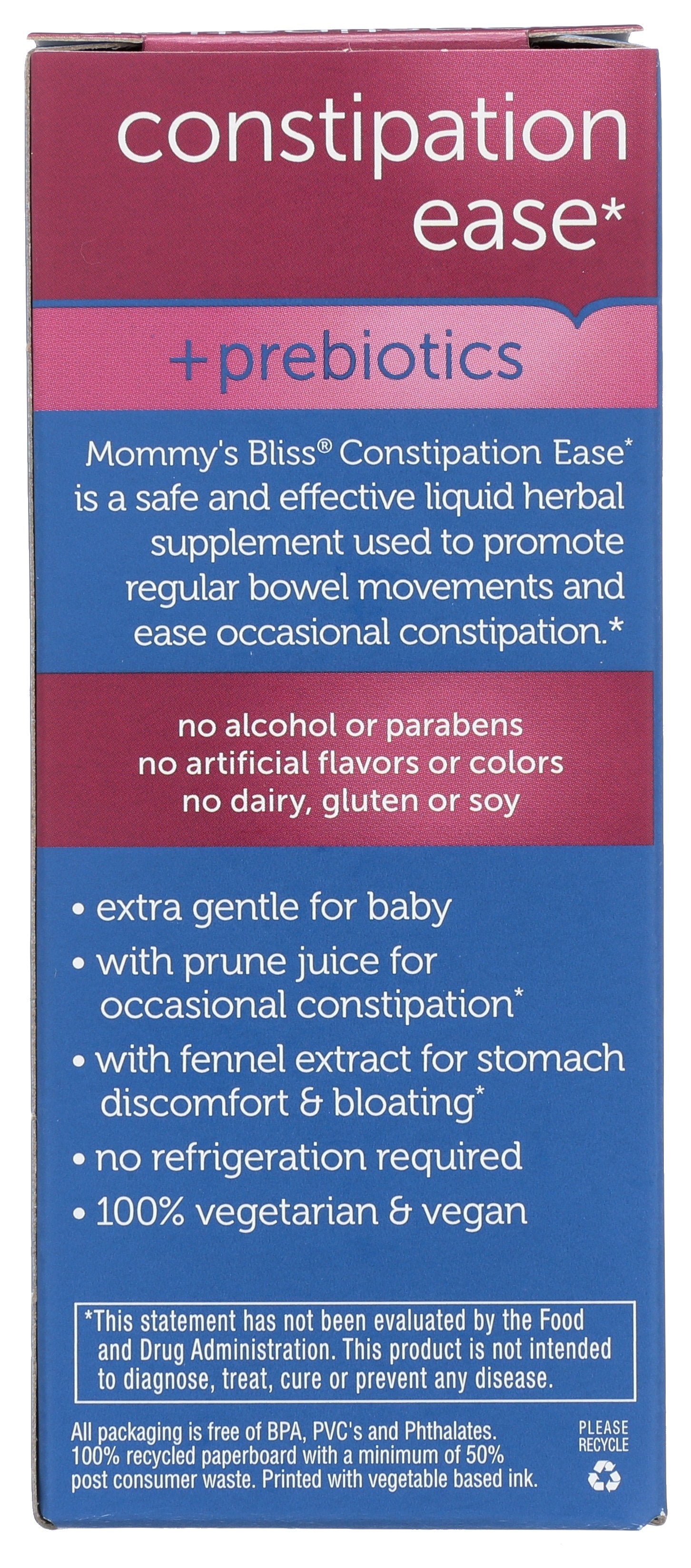 MOMMYS BLISS CONSTIPATION EASE BABY - Case of 3