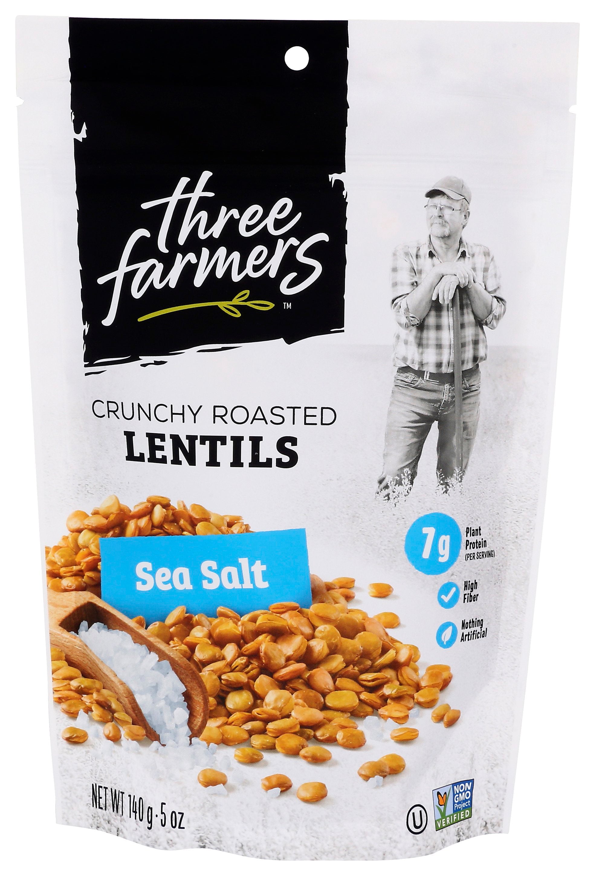 THREE FARMERS FOODS INC SNACK LENTIL LGHTLY S - Case of 6