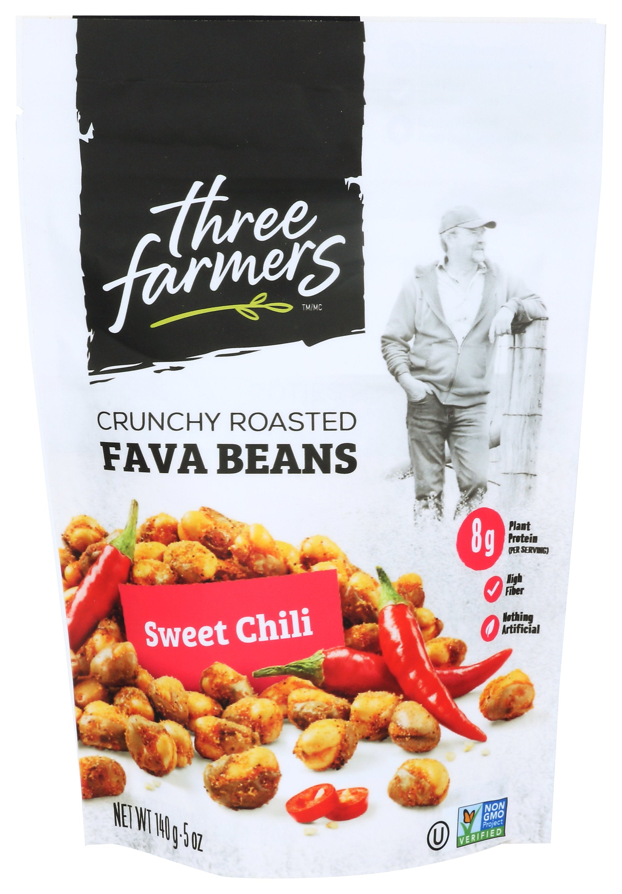 THREE FARMERS FOODS INC BEANS RSTD FAVA SWT C - Case of 6