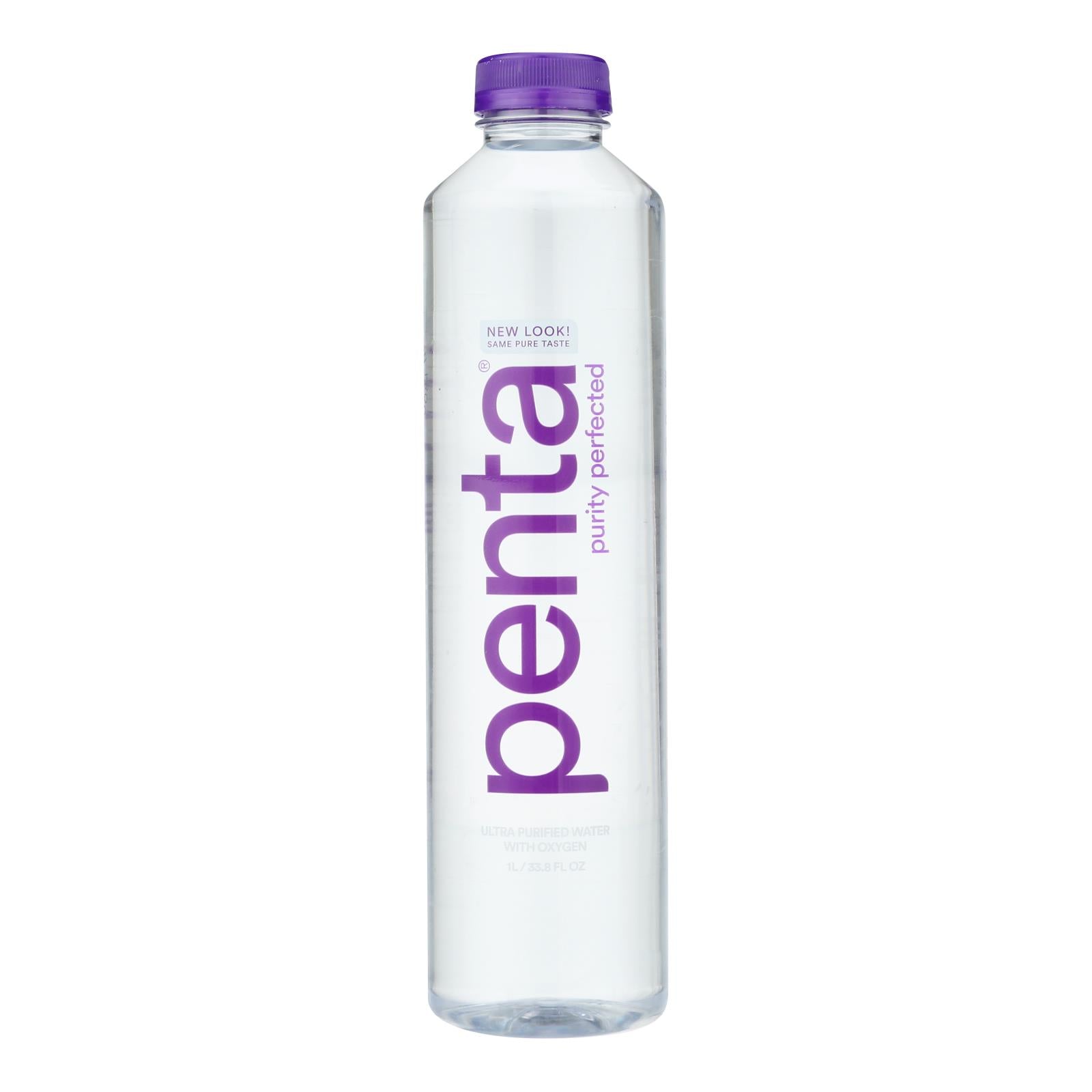 Penta Purified Water Ultra Purified Water - Case Of 12 - 1 Liter