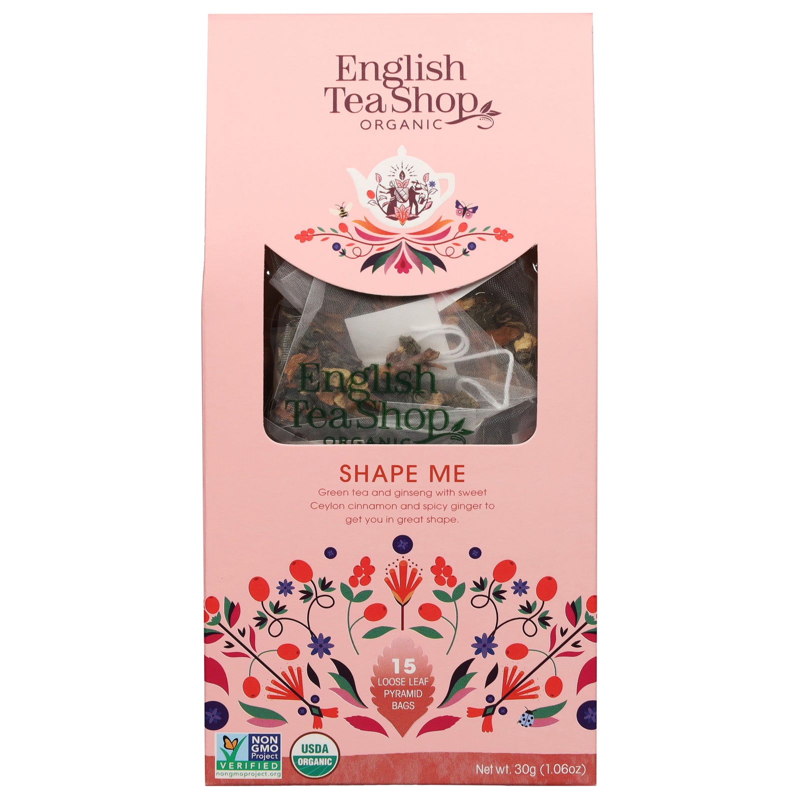 English Tea Shop - Tea Organic Shape Me - Case of 6-15 BAG