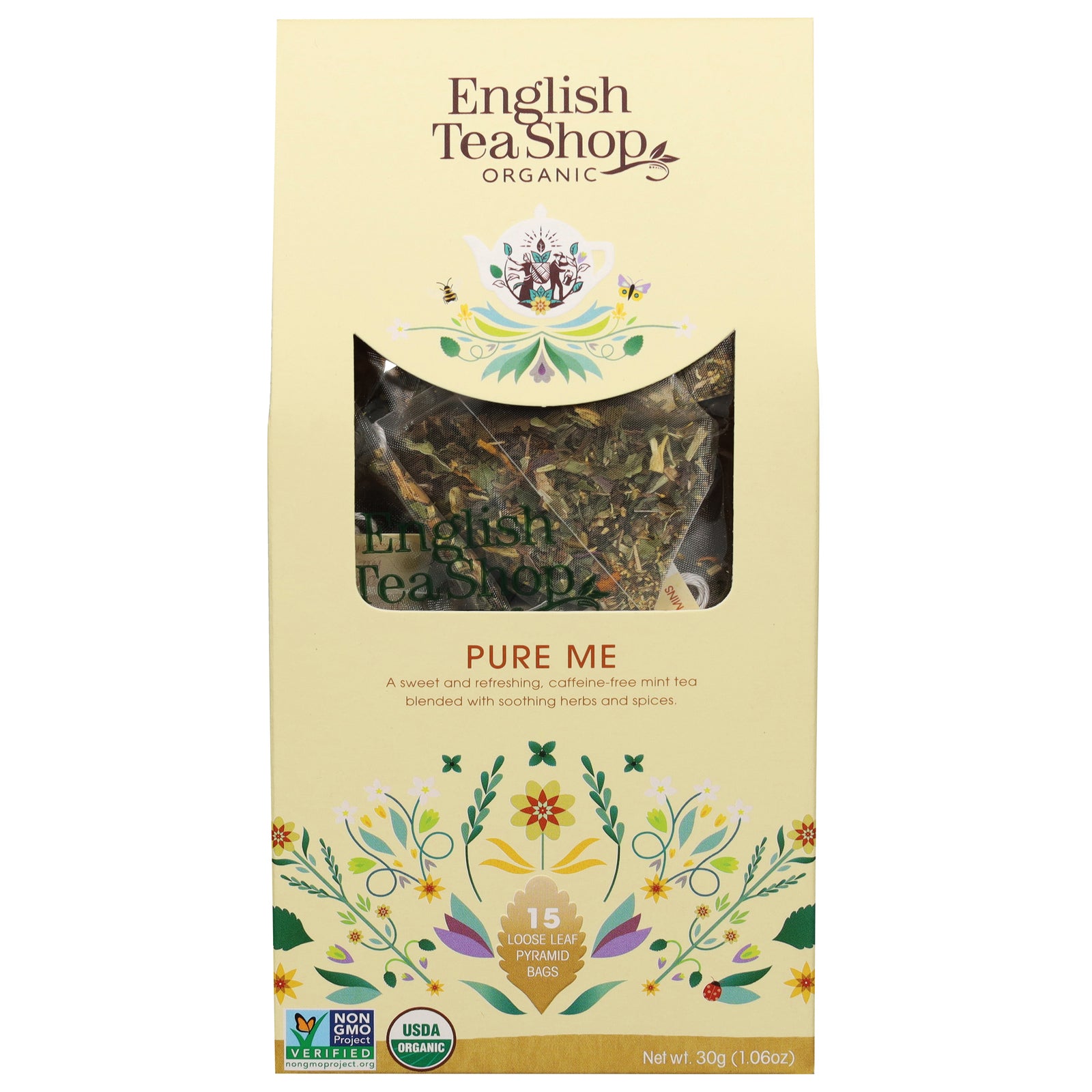 English Tea Shop - Tea Organic Pure Me - Case of 6-15 BAG