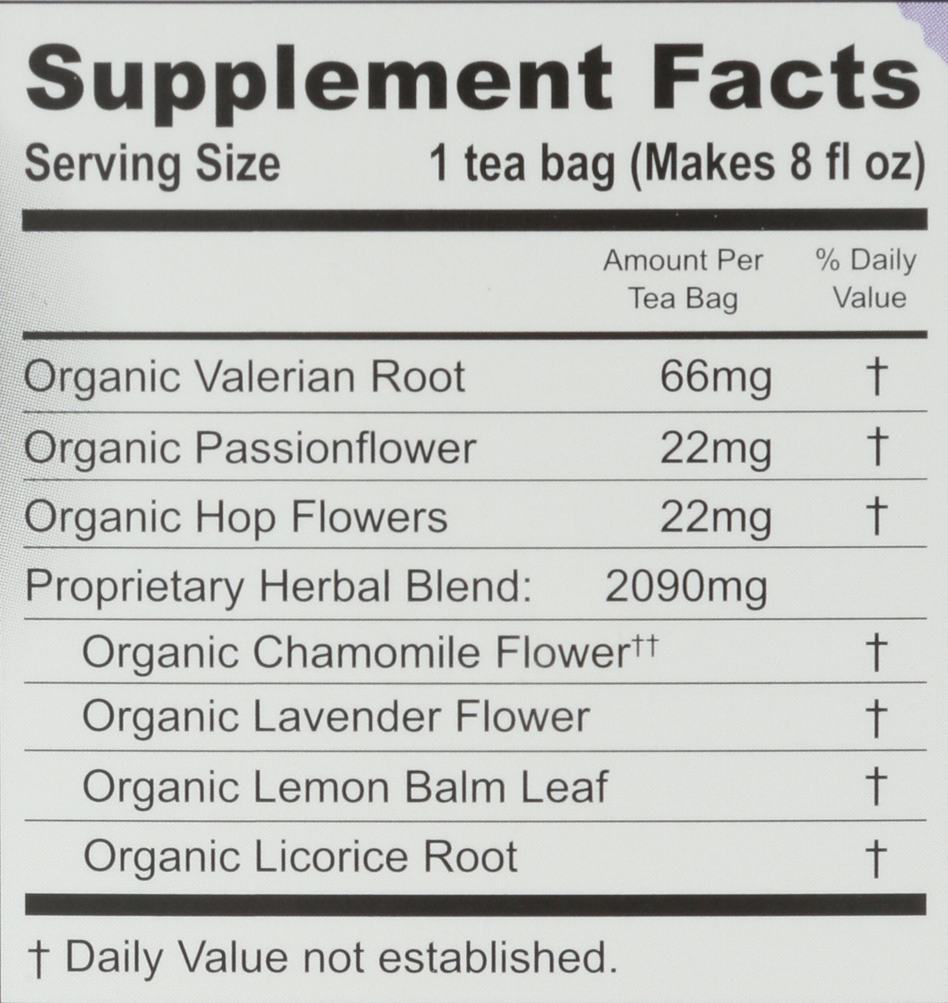 NUMI TEAS TEA SWEET SLUMBER - Case of 6