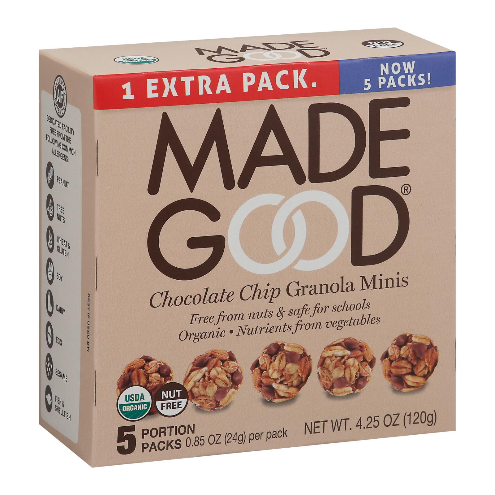Made Good - Granola Mini Chocolate Chips - Case of 6-5/.85OZ