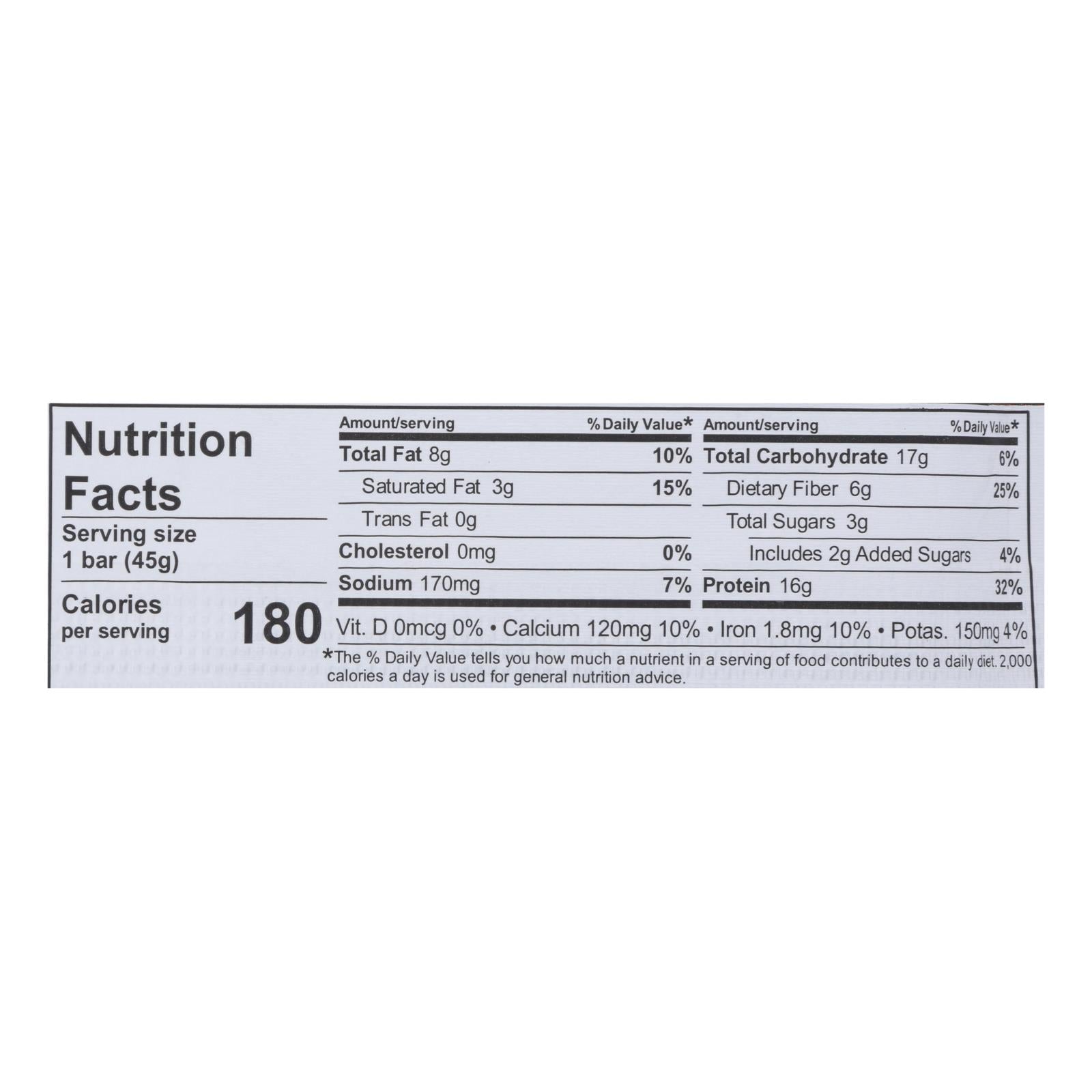 NuGo Nutrition Bar - Slim - Brownie Crunch - 1.59 oz Bars - Case of 12