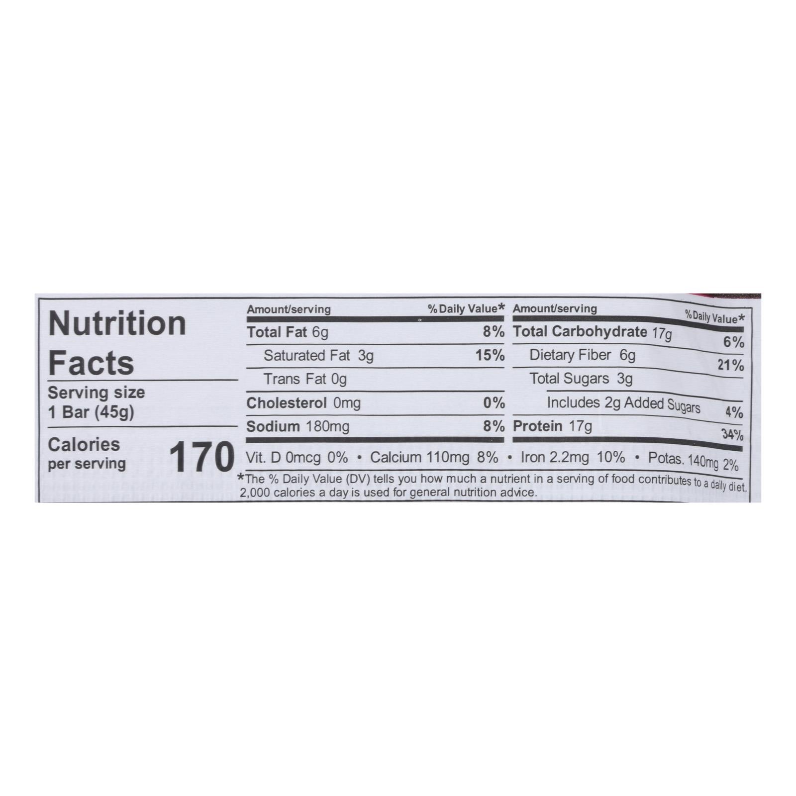 NuGO Nutrition Bar - Slim Raspberry Truffle - 1.59 oz - Case of 12