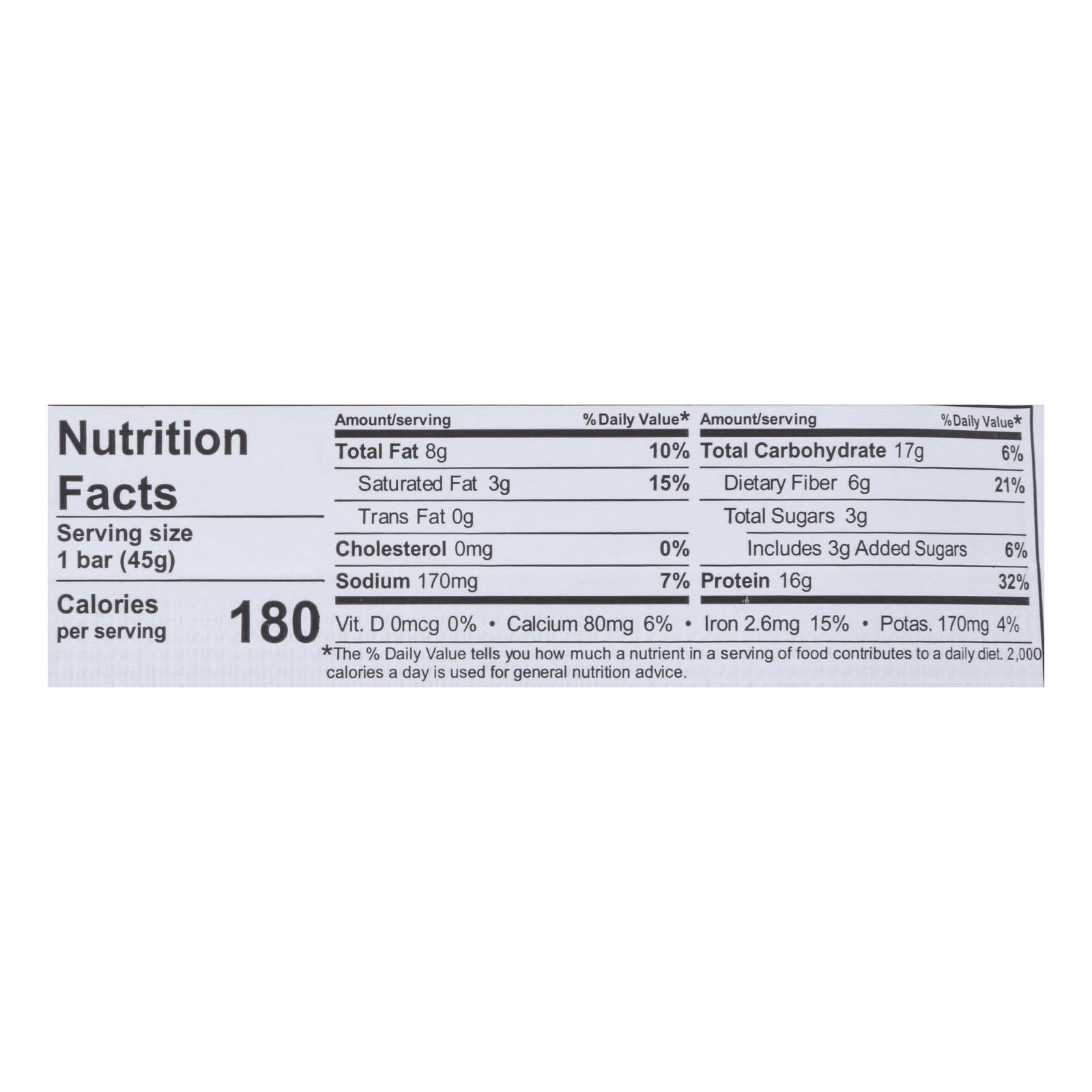 NuGo Nutrition Bar - Slim - Crunchy Peanut Butter - 1.59 oz Bars - Case of 12