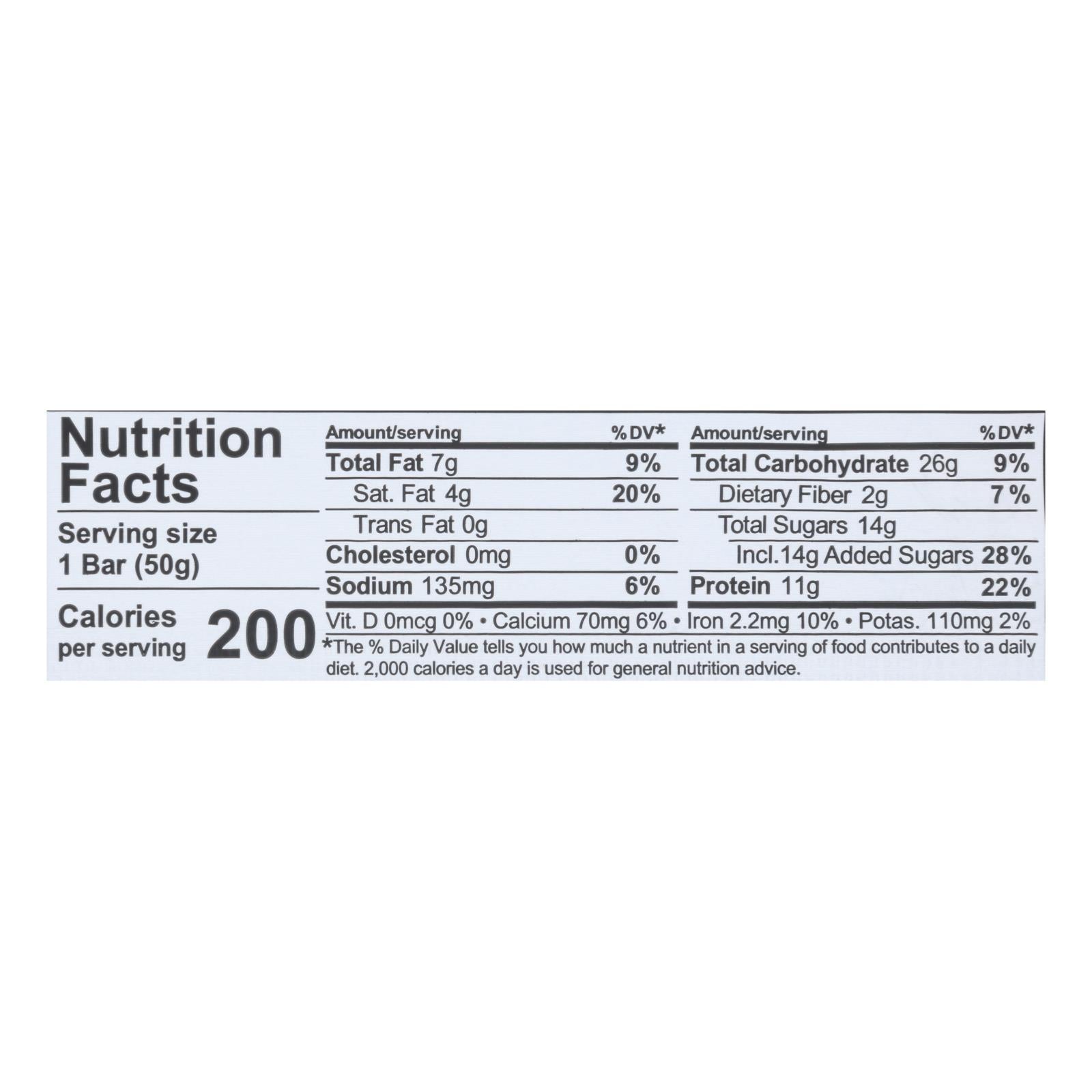 NuGo Nutrition Bar - Dark - Mocha Chocolate - 50 g - Case of 12