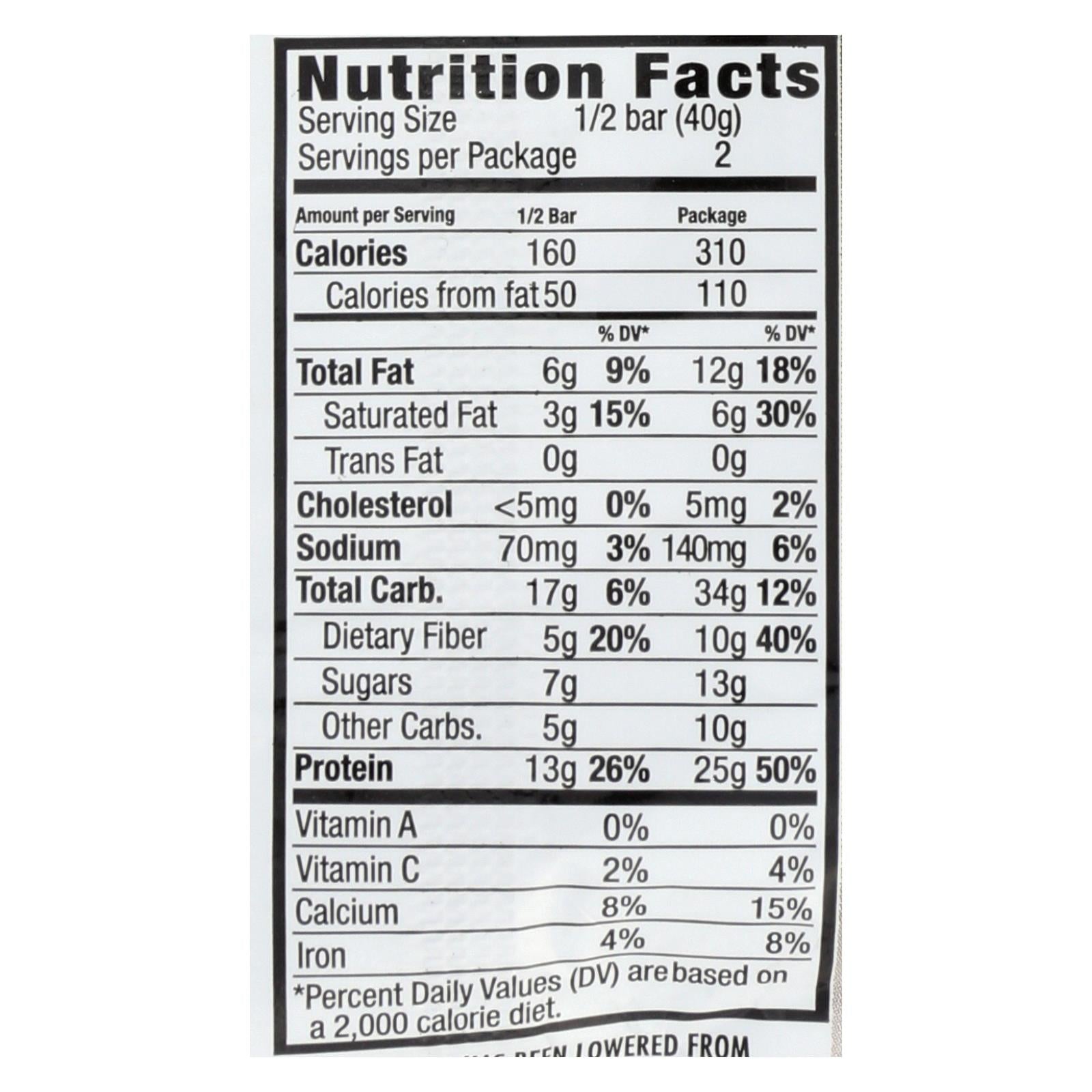 NuGO Nutrition Bar - Stronger Real Dark Chocolate - 2.82 oz - Case of 12