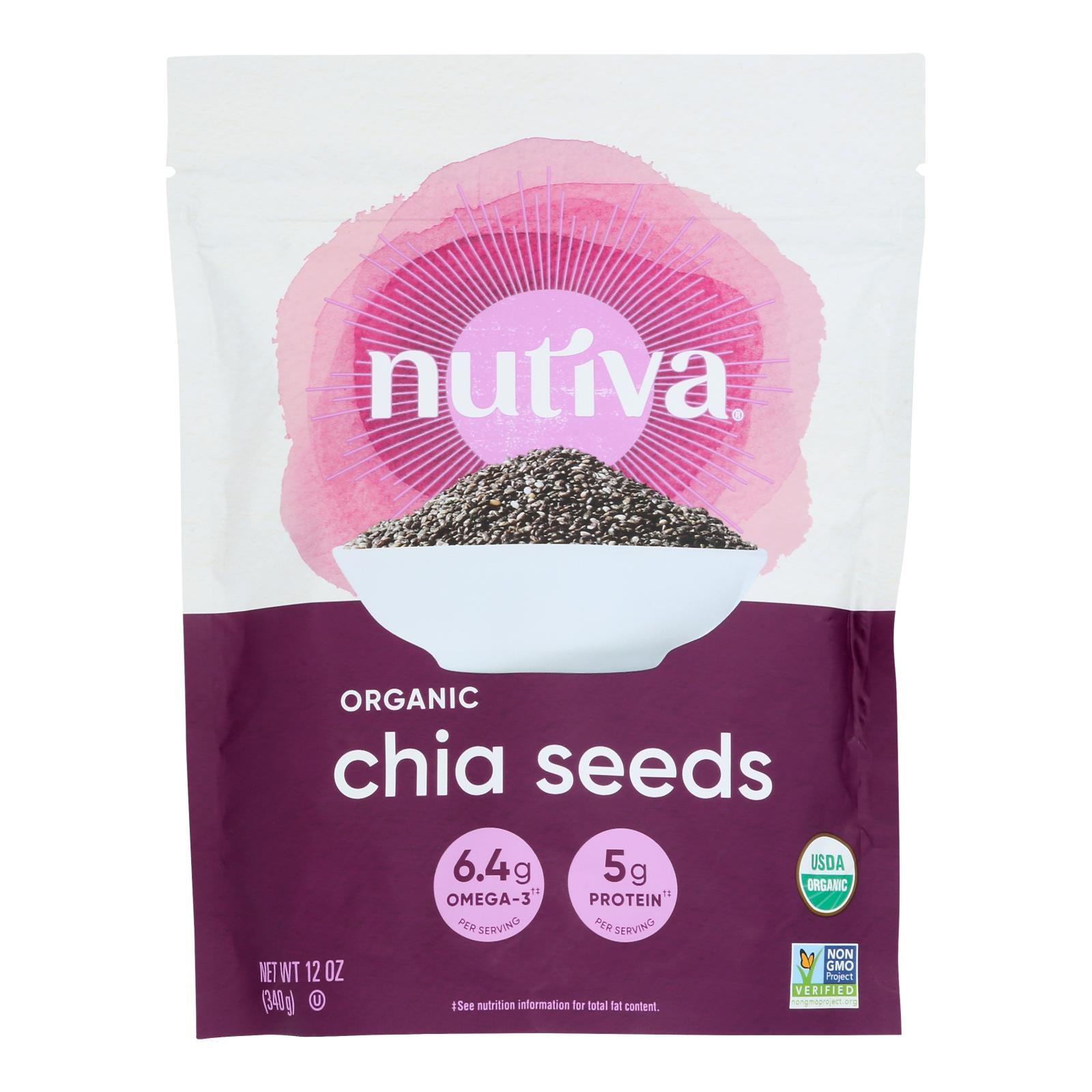 Nutiva Organic Chia Seed - 12 Oz