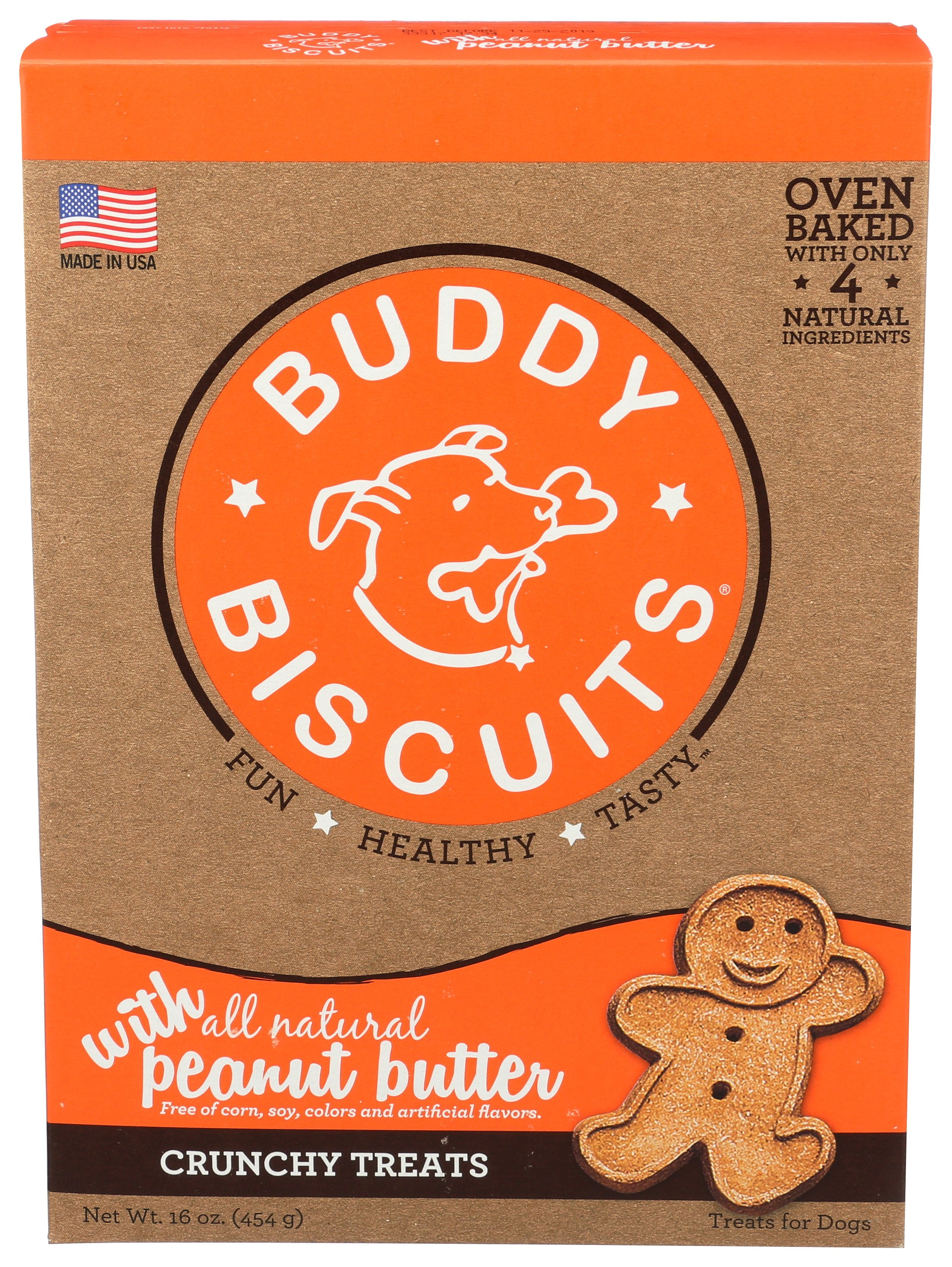 BUDDY BISCUITS DOG BISCUIT PNUT BTTR - Case of 6