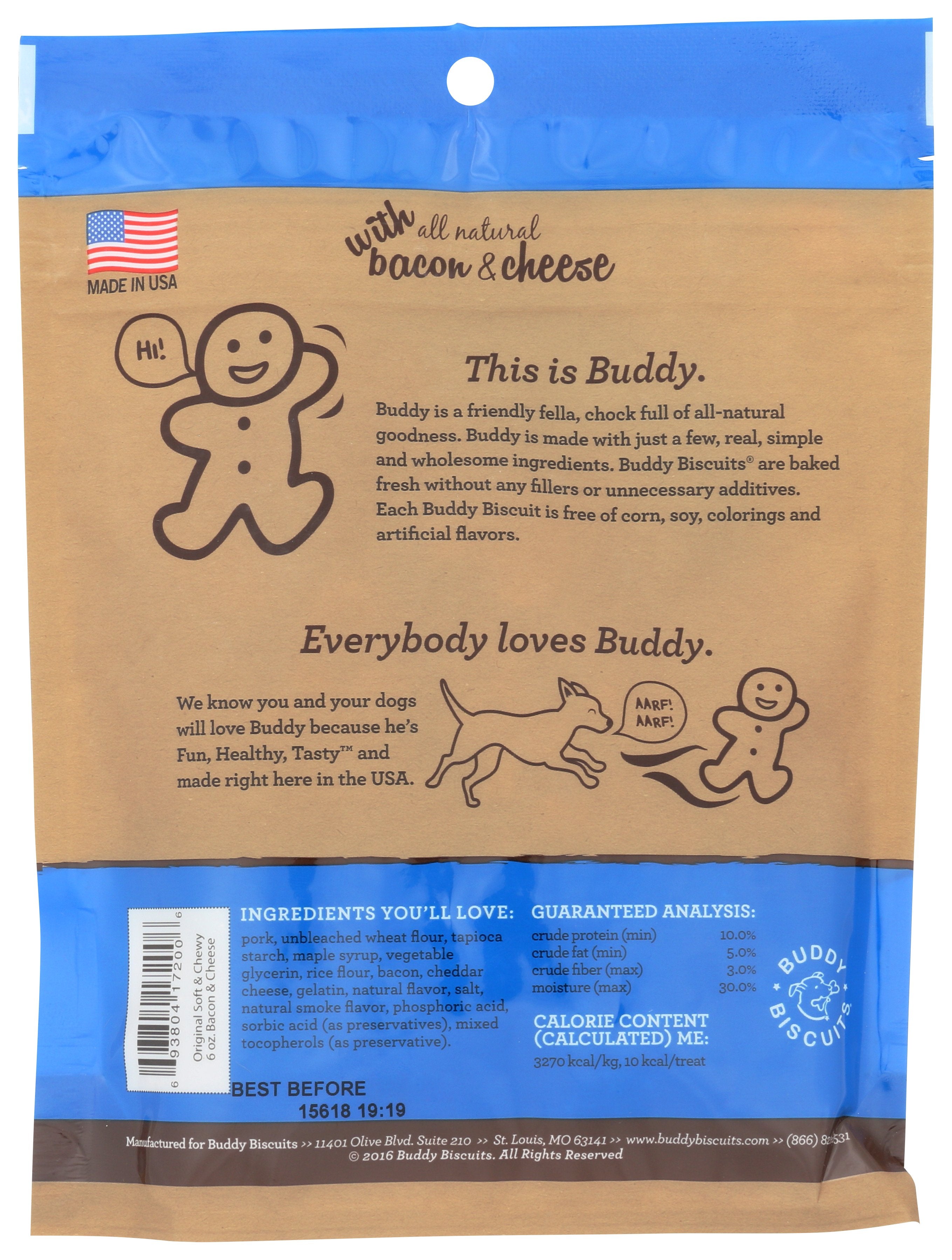 BUDDY BISCUITS DOG BISCUIT SFT&CHWY BCN& - Case of 12