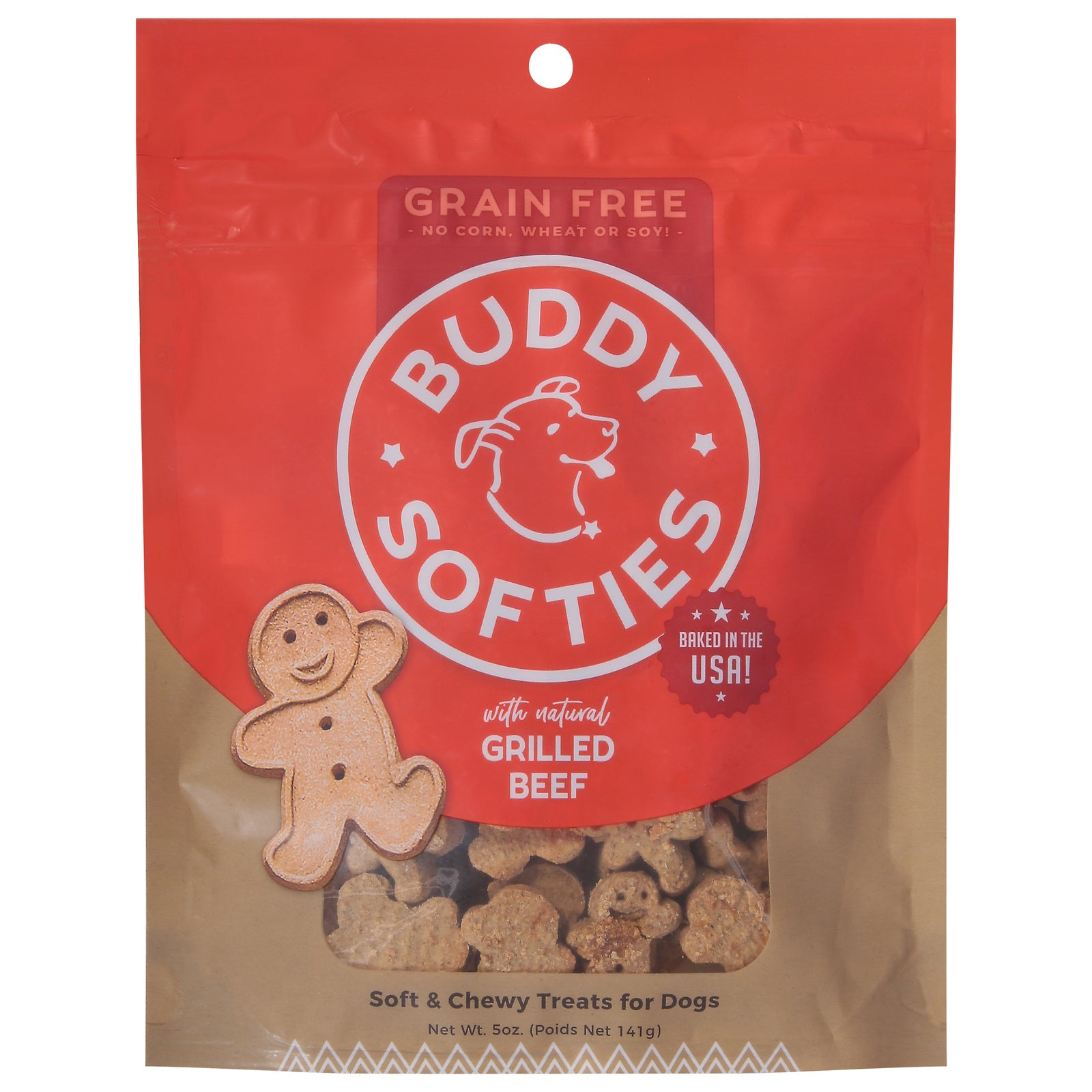 Buddy Biscuits - Biscuit Green Fr Roasted Bf So - Case of 12 - 5 OZ