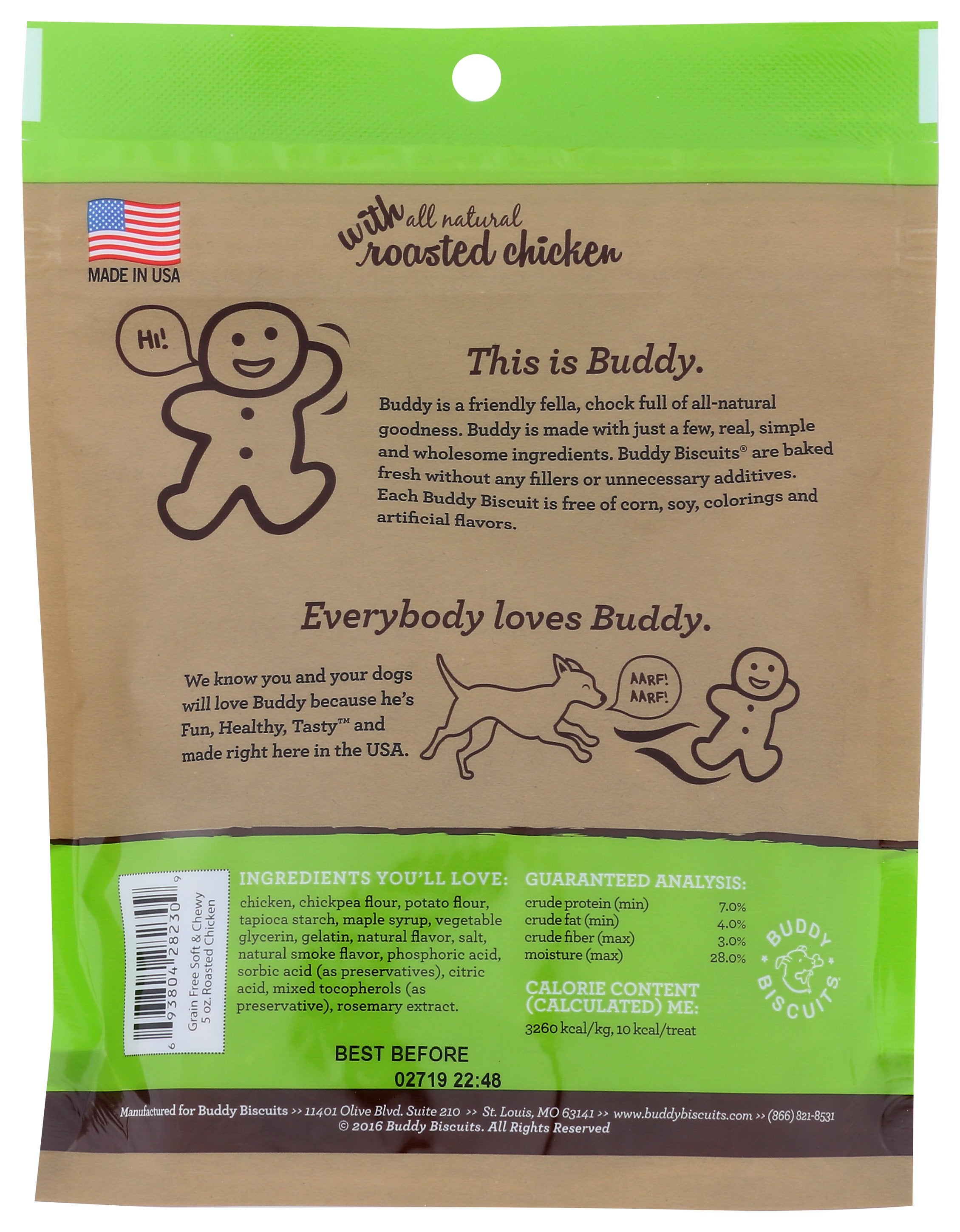 BUDDY BISCUITS TREATS DOG SFT CHWY CHIX - Case of 12
