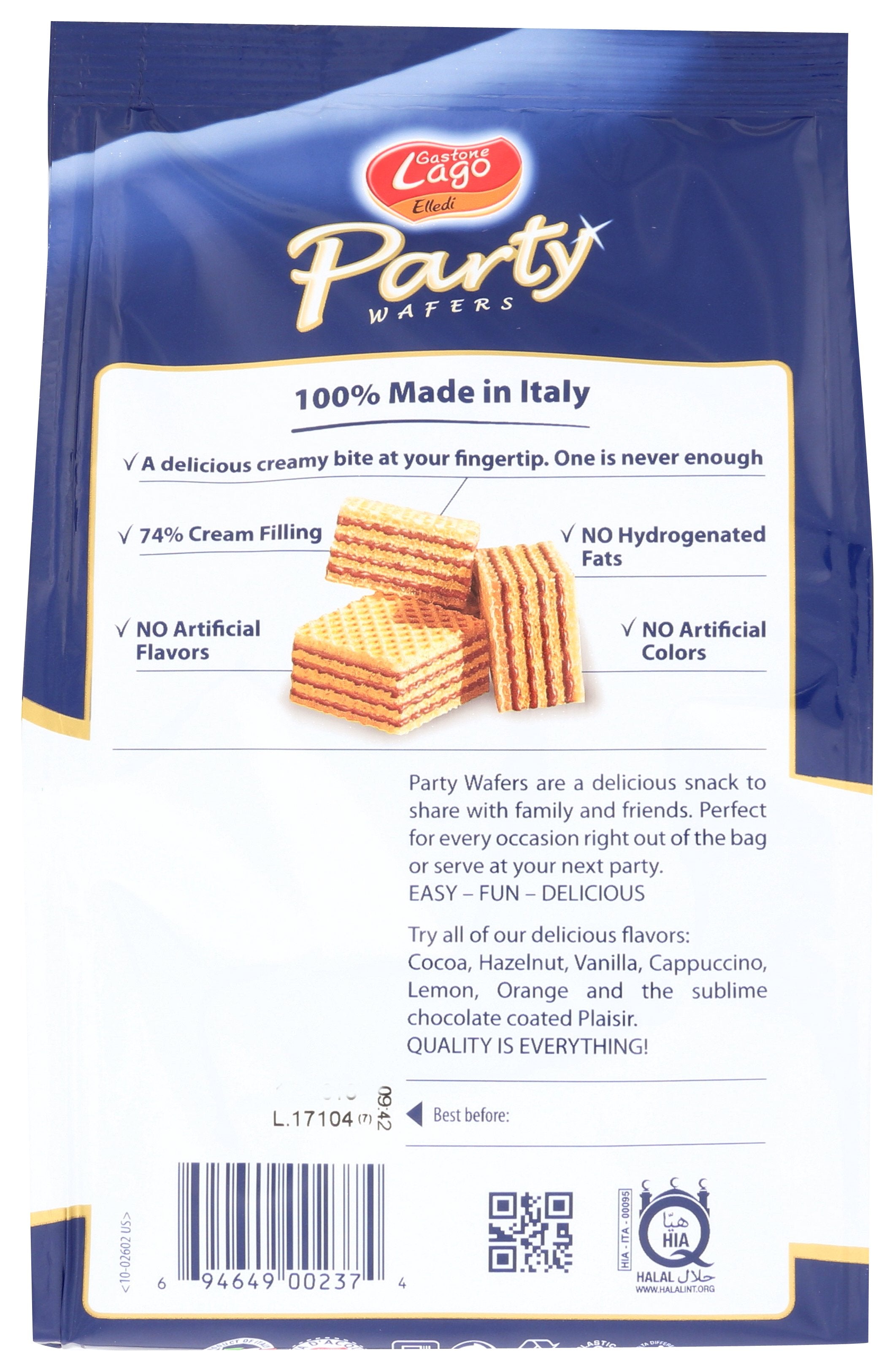 GASTONE LAGO COOKIE CHOCOLAT PARTY BAG - Case of 10