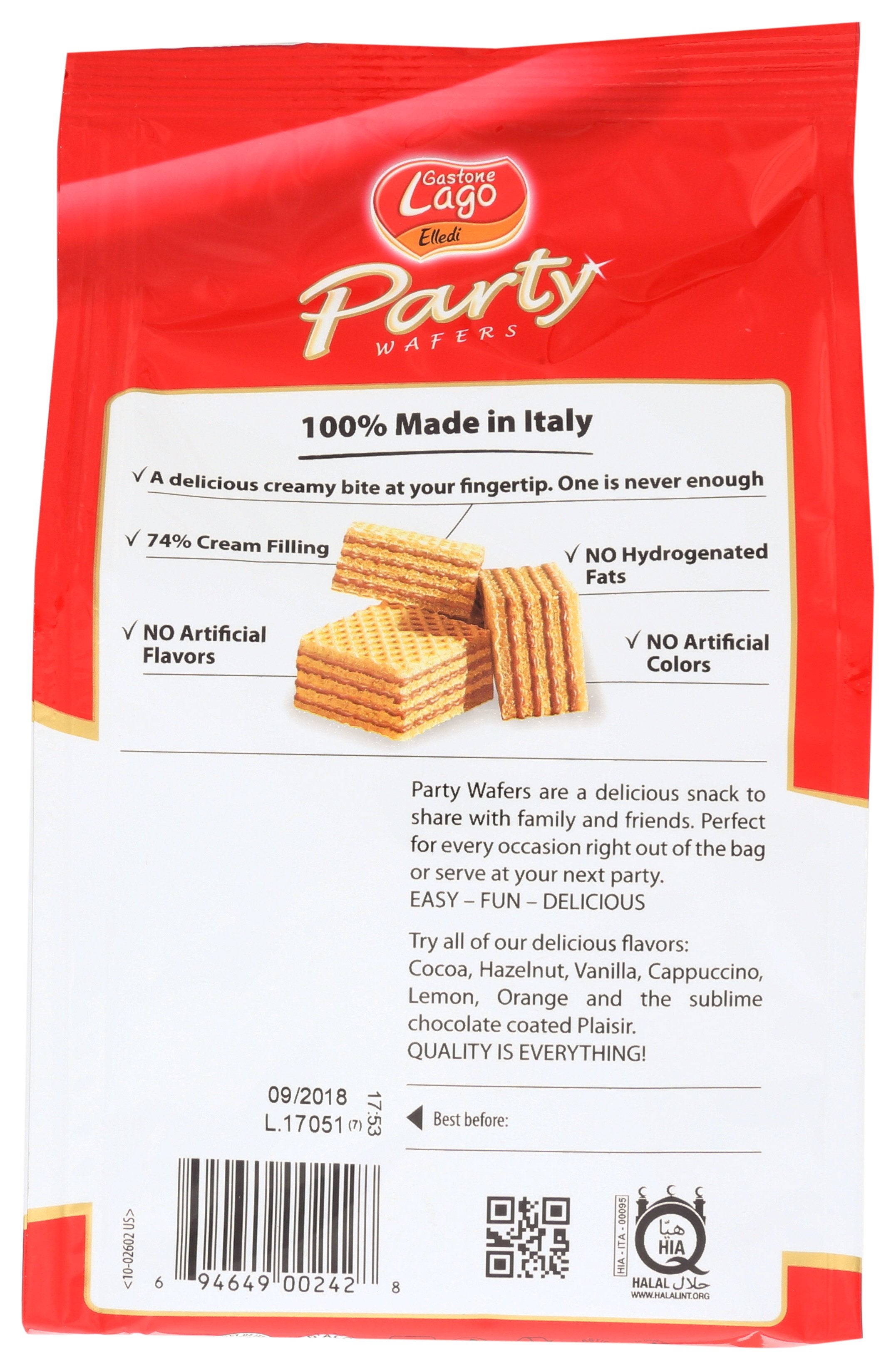 GASTONE LAGO COOKIE HZLNT PARTY BAG - Case of 10